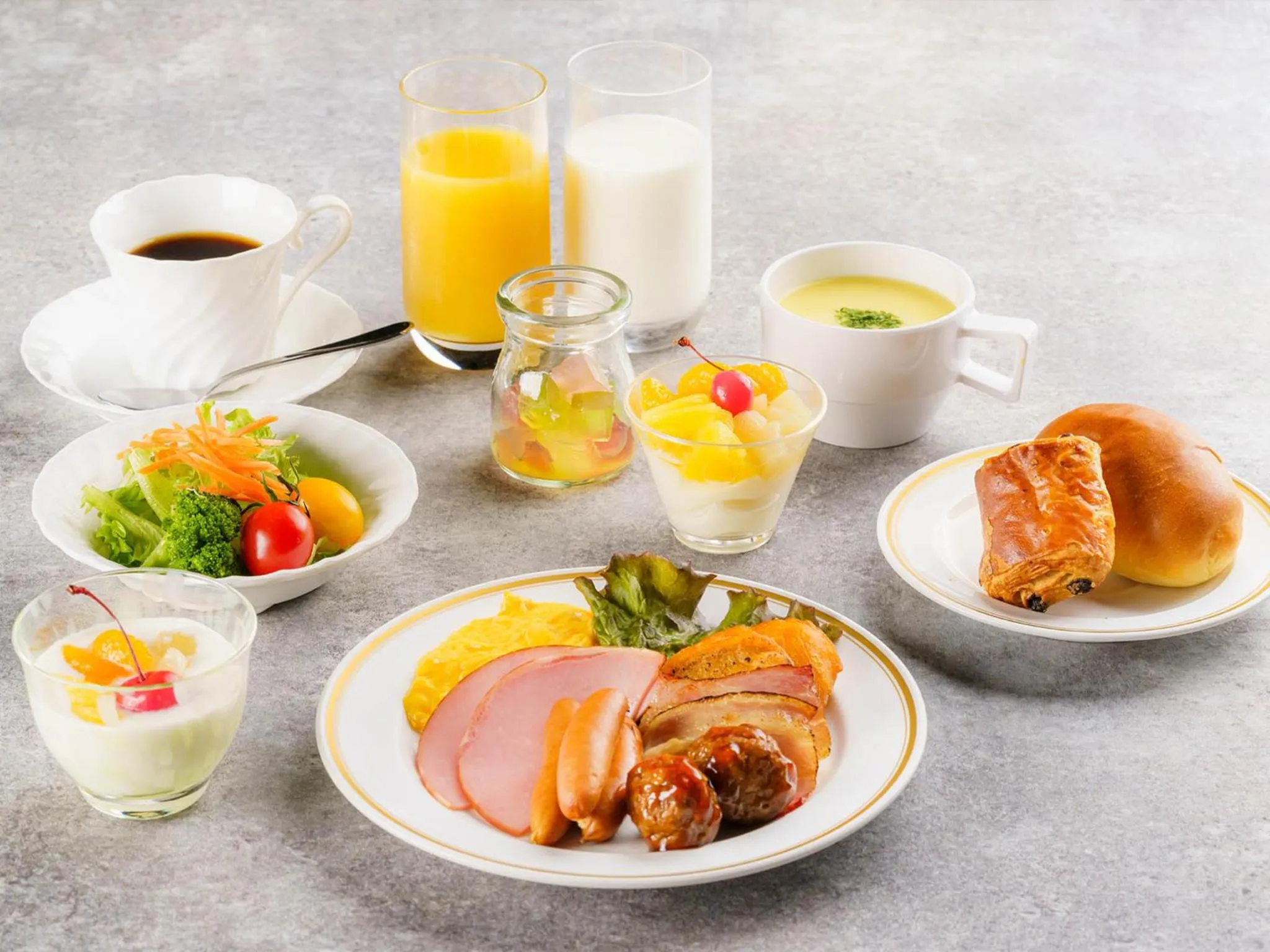 Breakfast in Mikazuki Sea-Park Hotel Katsuura