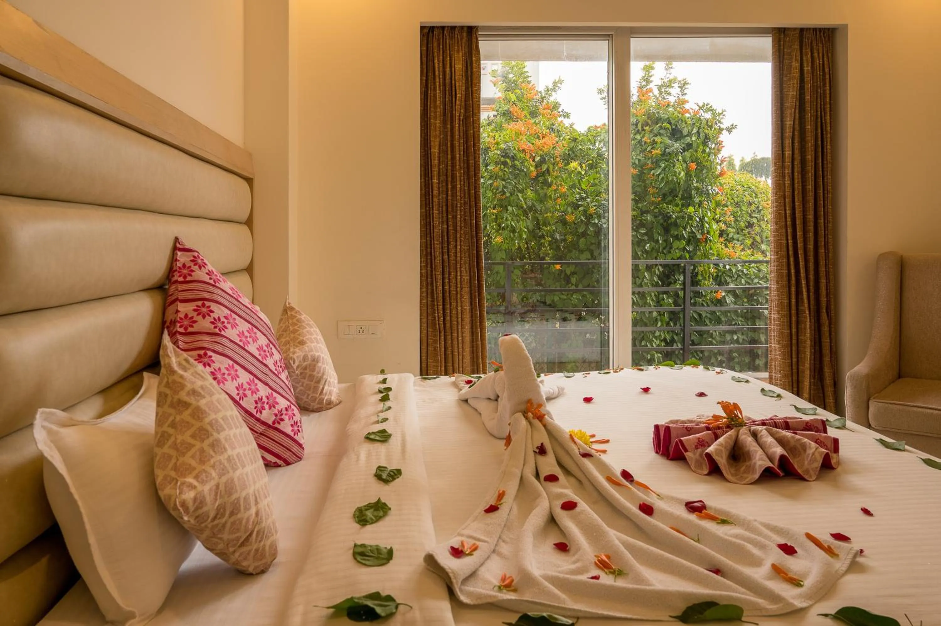 View (from property/room), Bed in Hotel White Rock By The Solitaire Hospitality