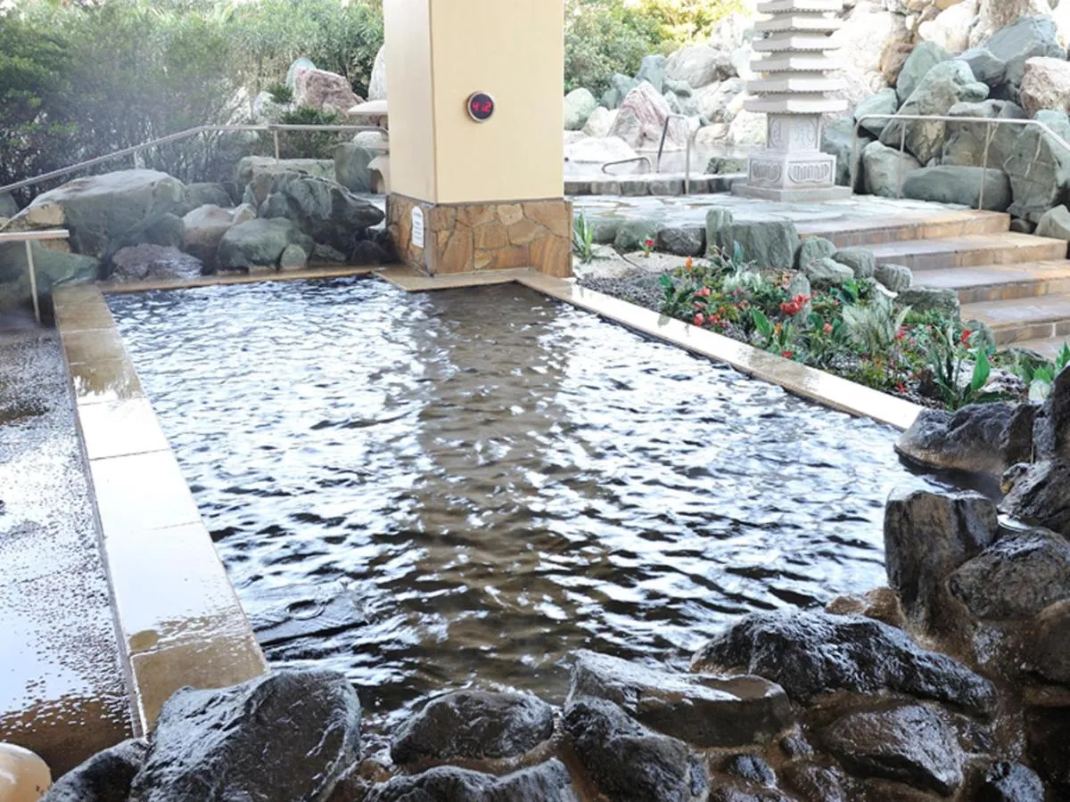 Hot Spring Bath in Ryugujo Spa Hotel Mikazuki Ryugutei