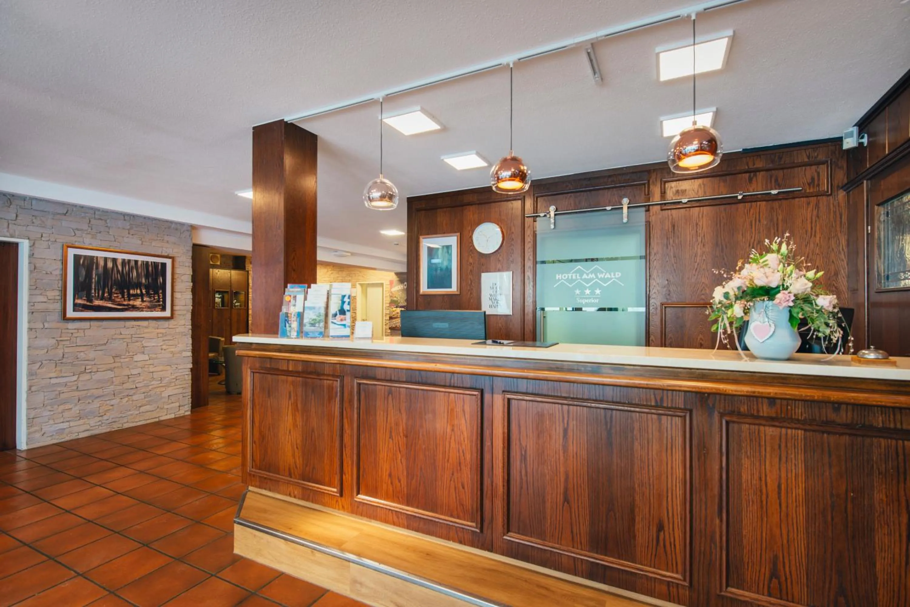 Lobby or reception in Hotel am Wald