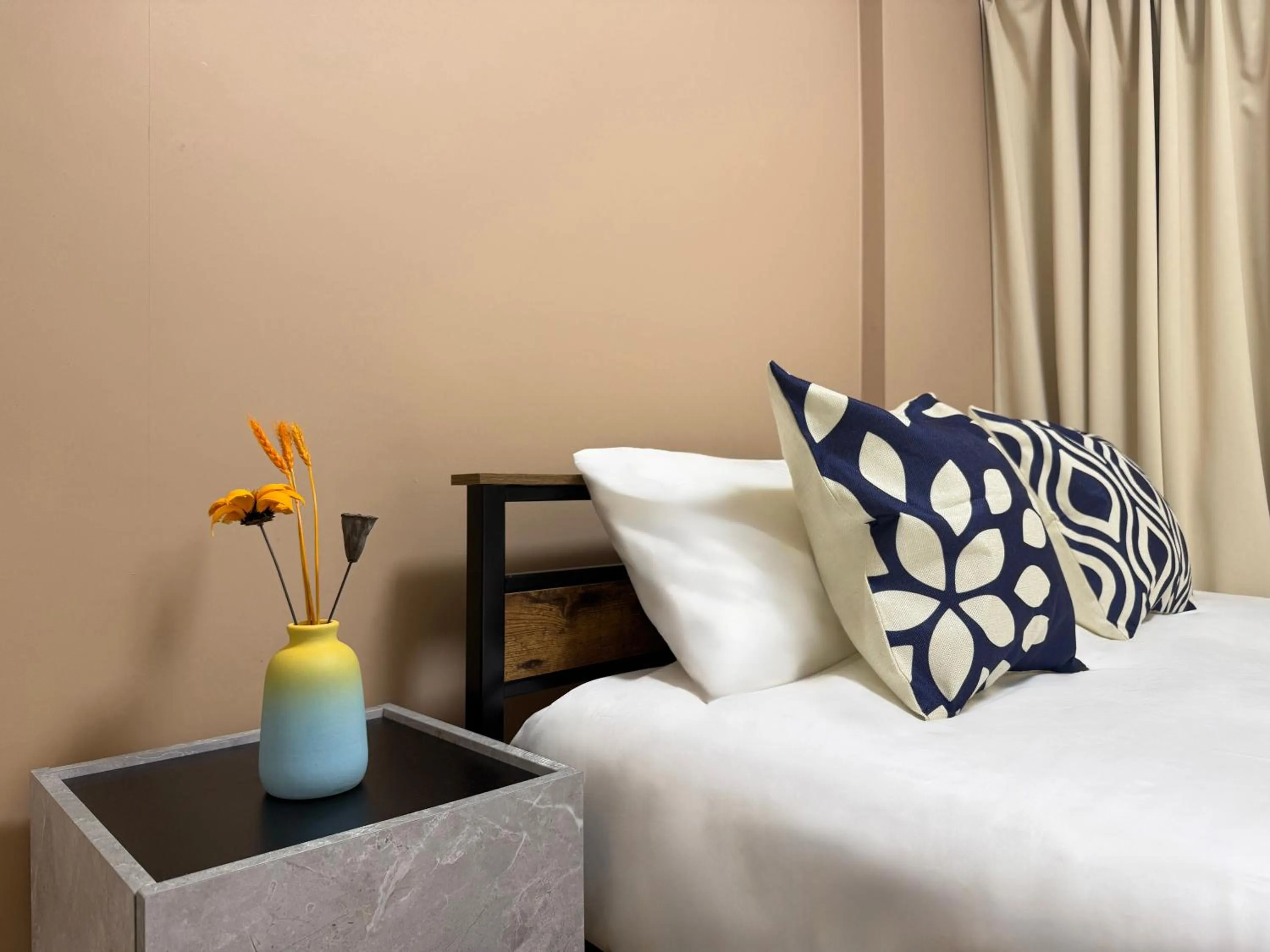 Bed in nestay inn tokyo kagurazaka