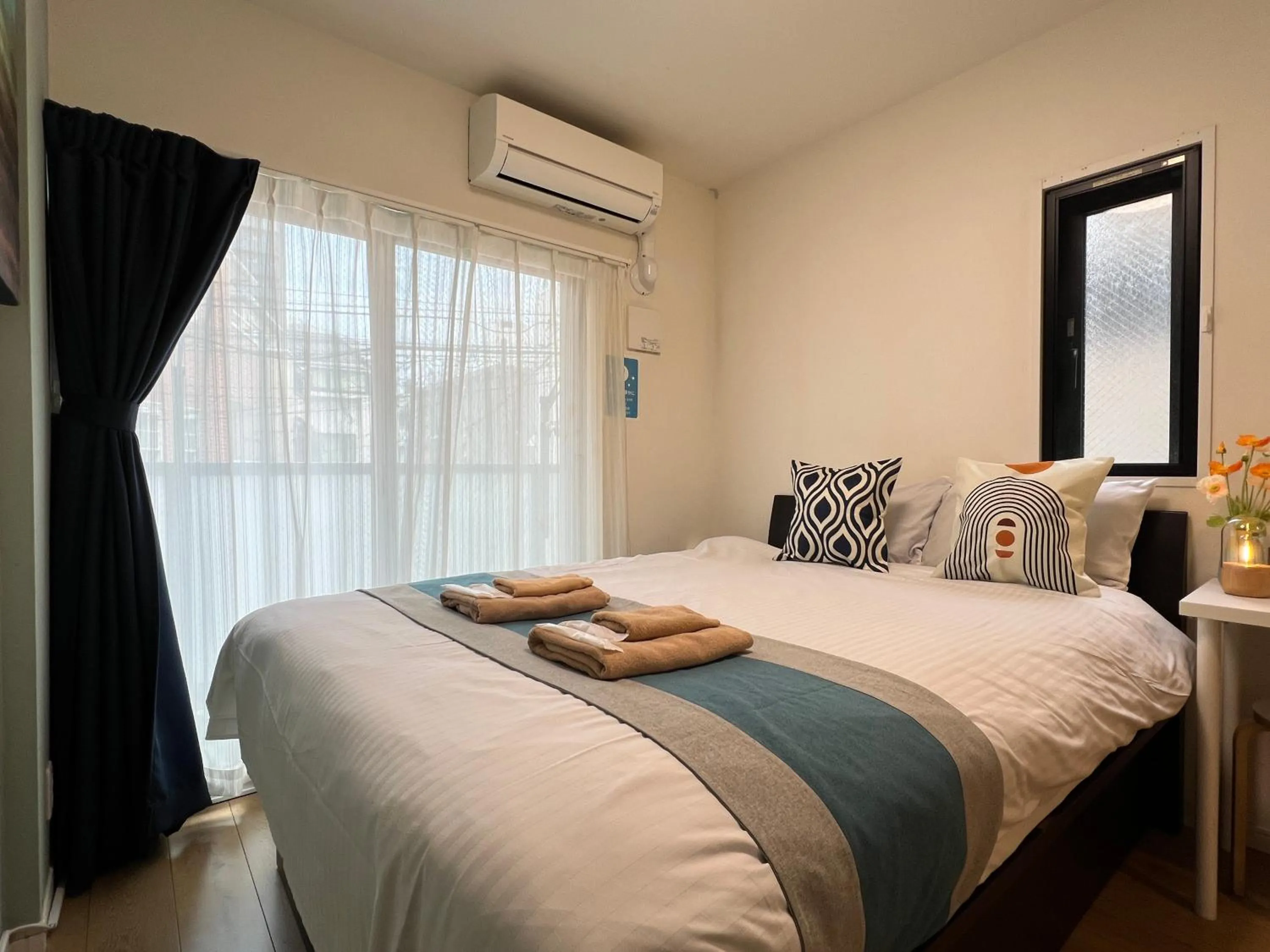 Bed in nestay inn tokyo kagurazaka