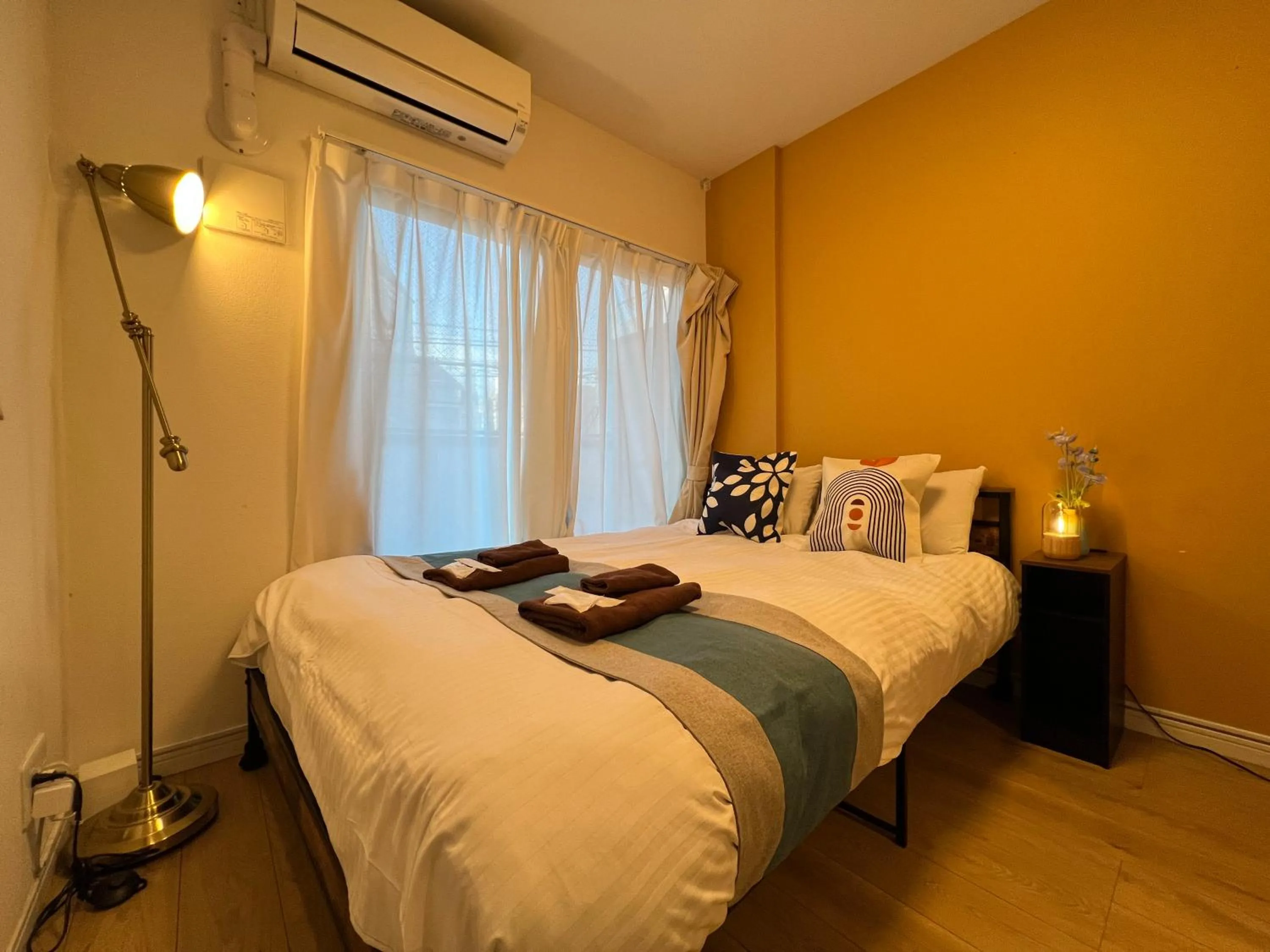 Bed in nestay inn tokyo kagurazaka