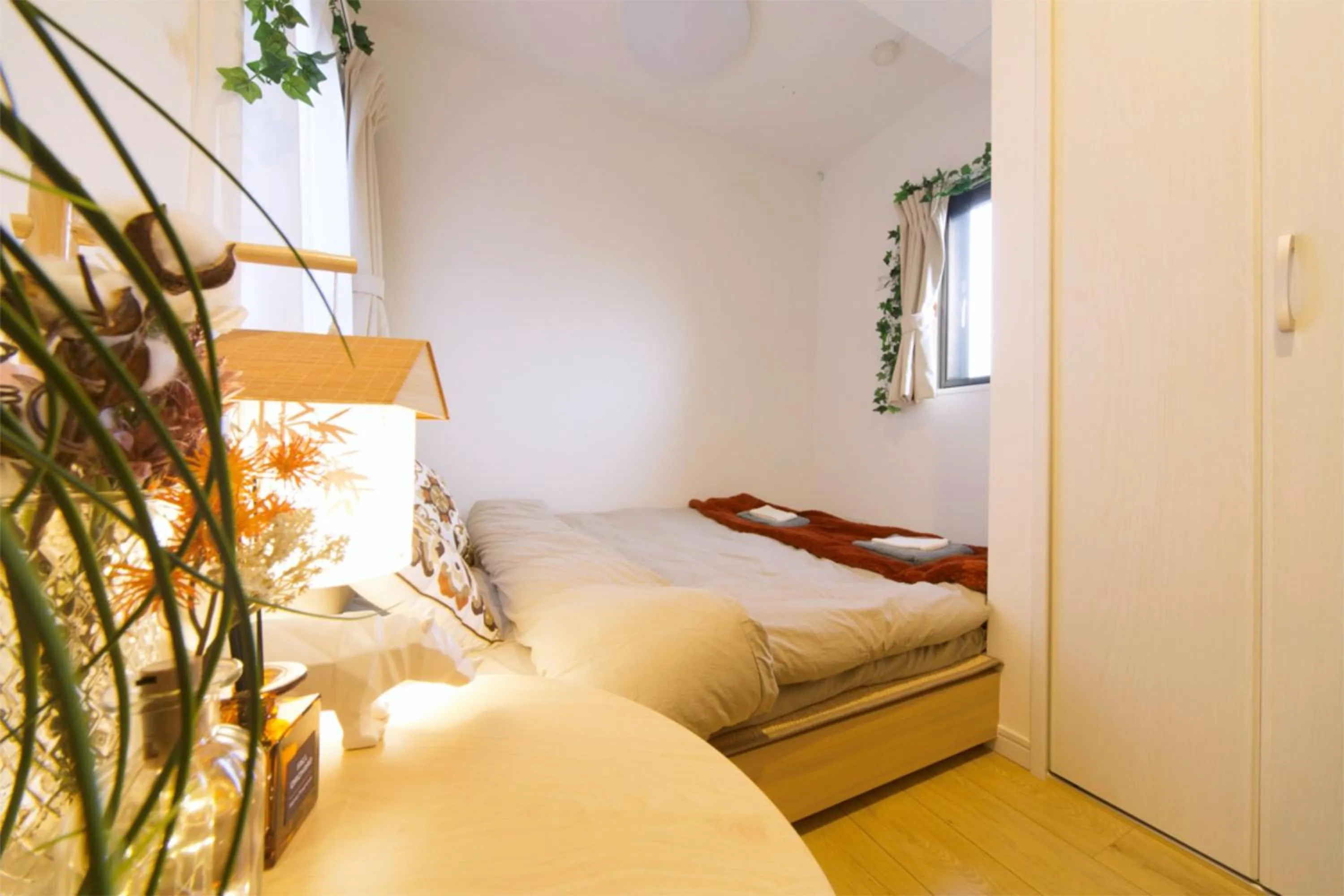 Bed in nestay inn tokyo kagurazaka