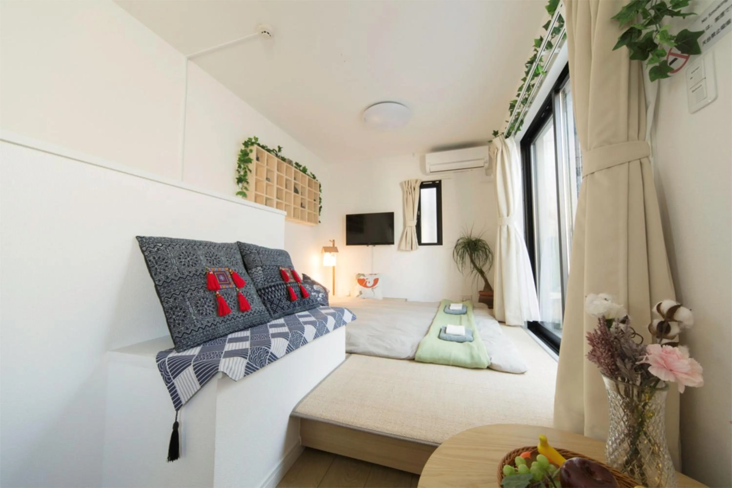 Bed in nestay inn tokyo kagurazaka