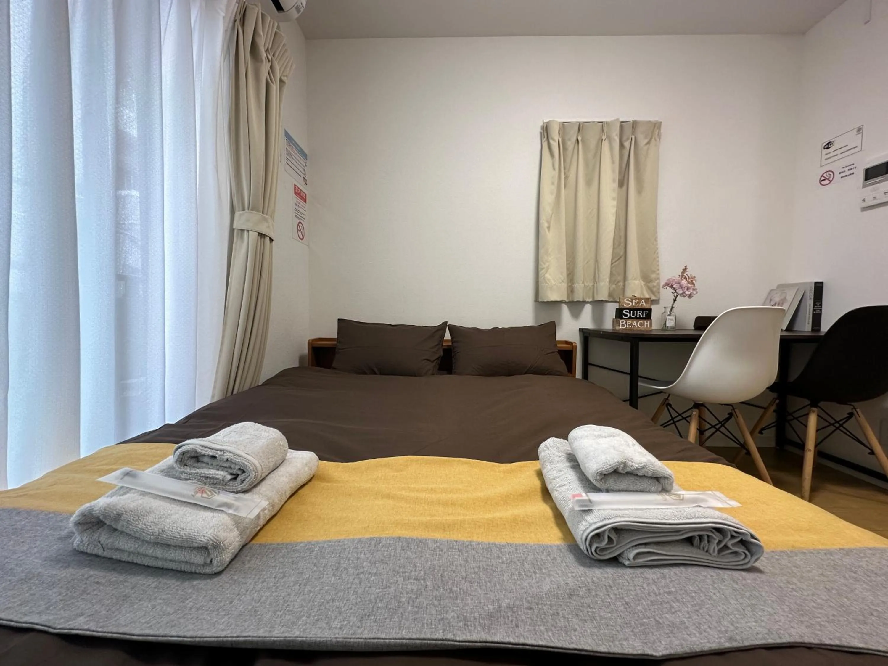 Bed in nestay inn tokyo kagurazaka