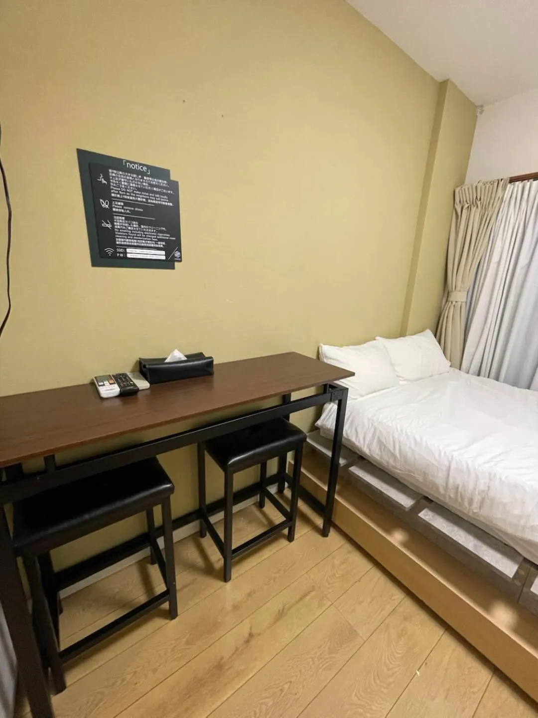 Bed in nestay inn tokyo kagurazaka