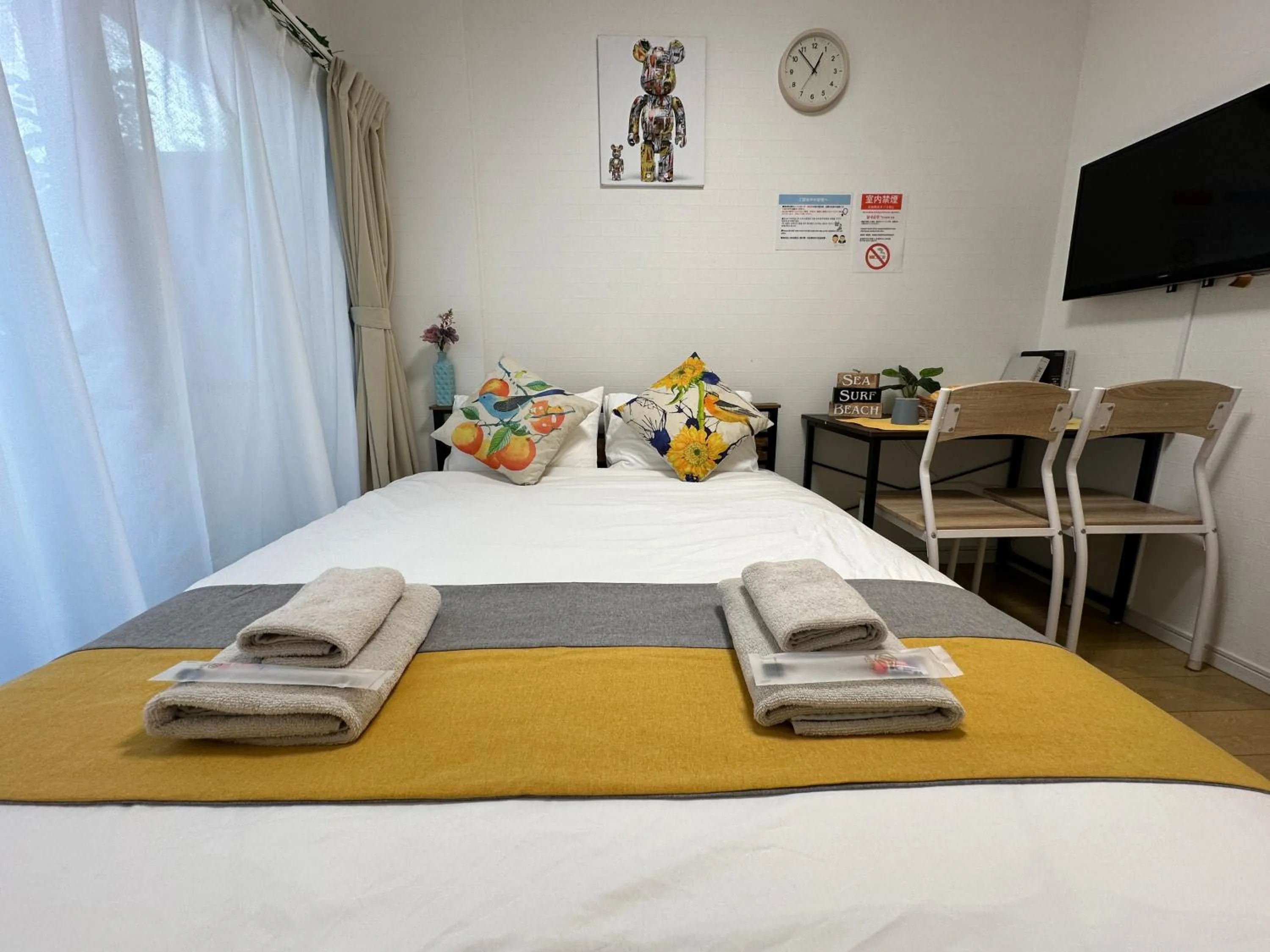 Bed in nestay inn tokyo kagurazaka