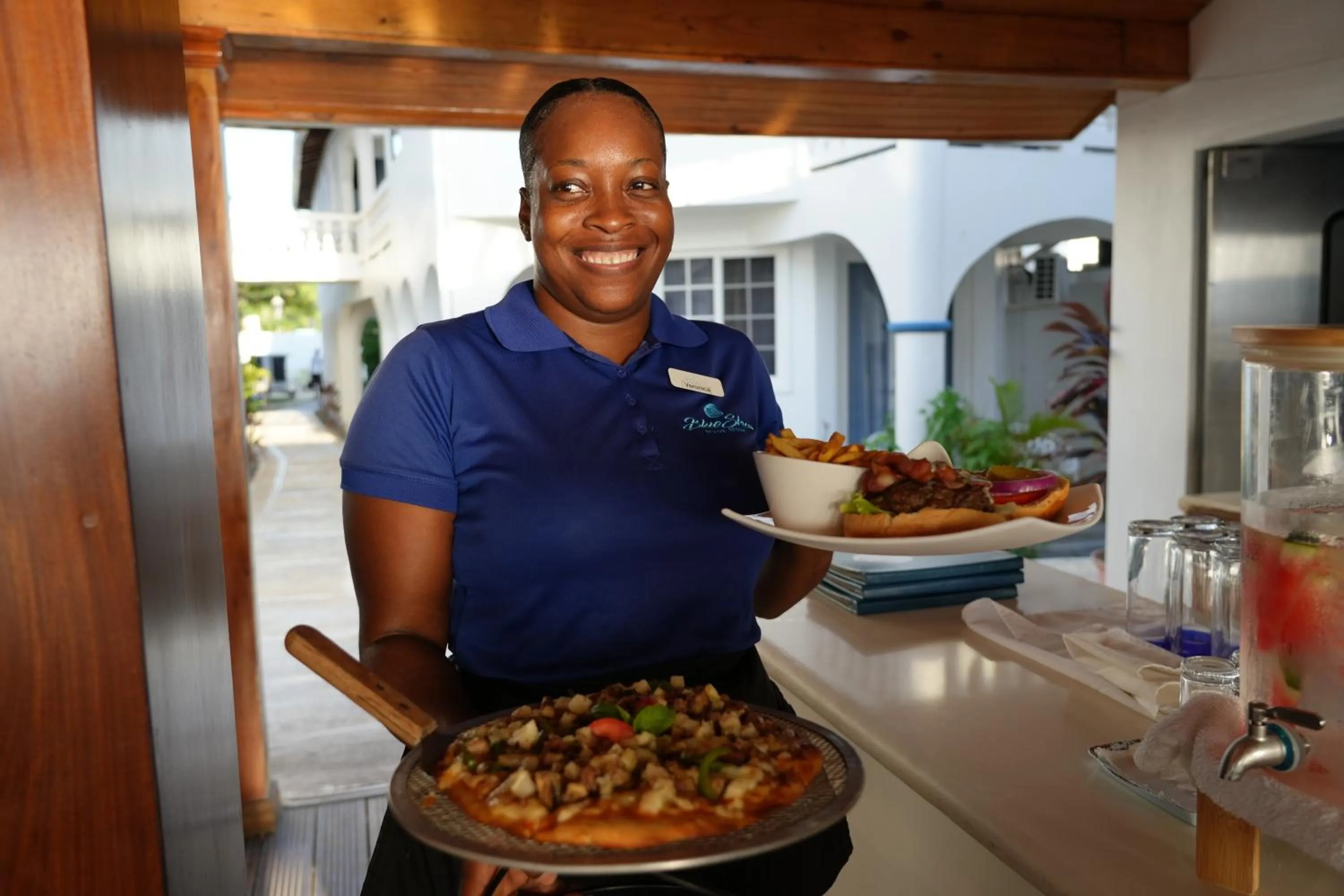 Staff in Blue Skies Beach Resort