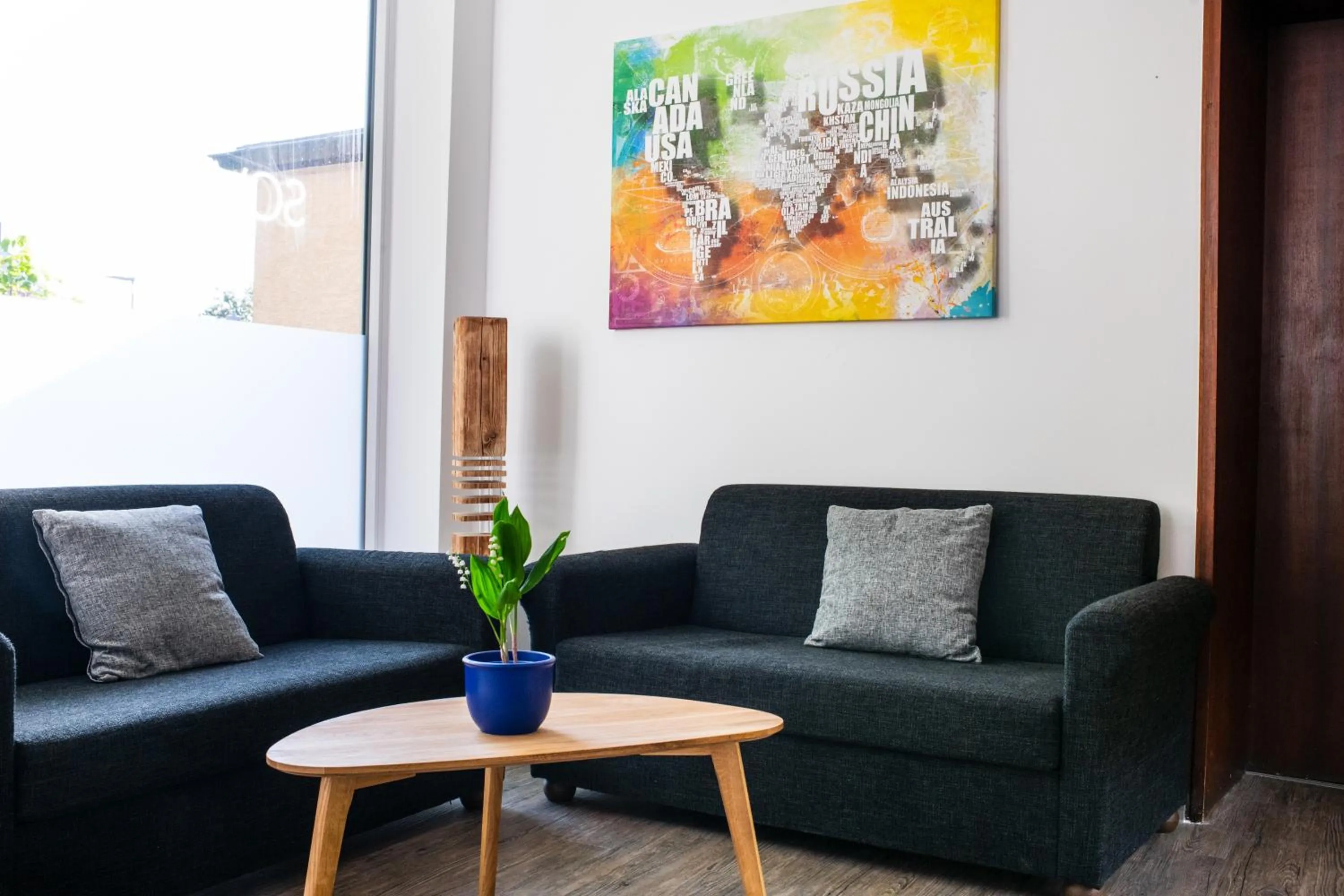 Living room in SOVA Hotel