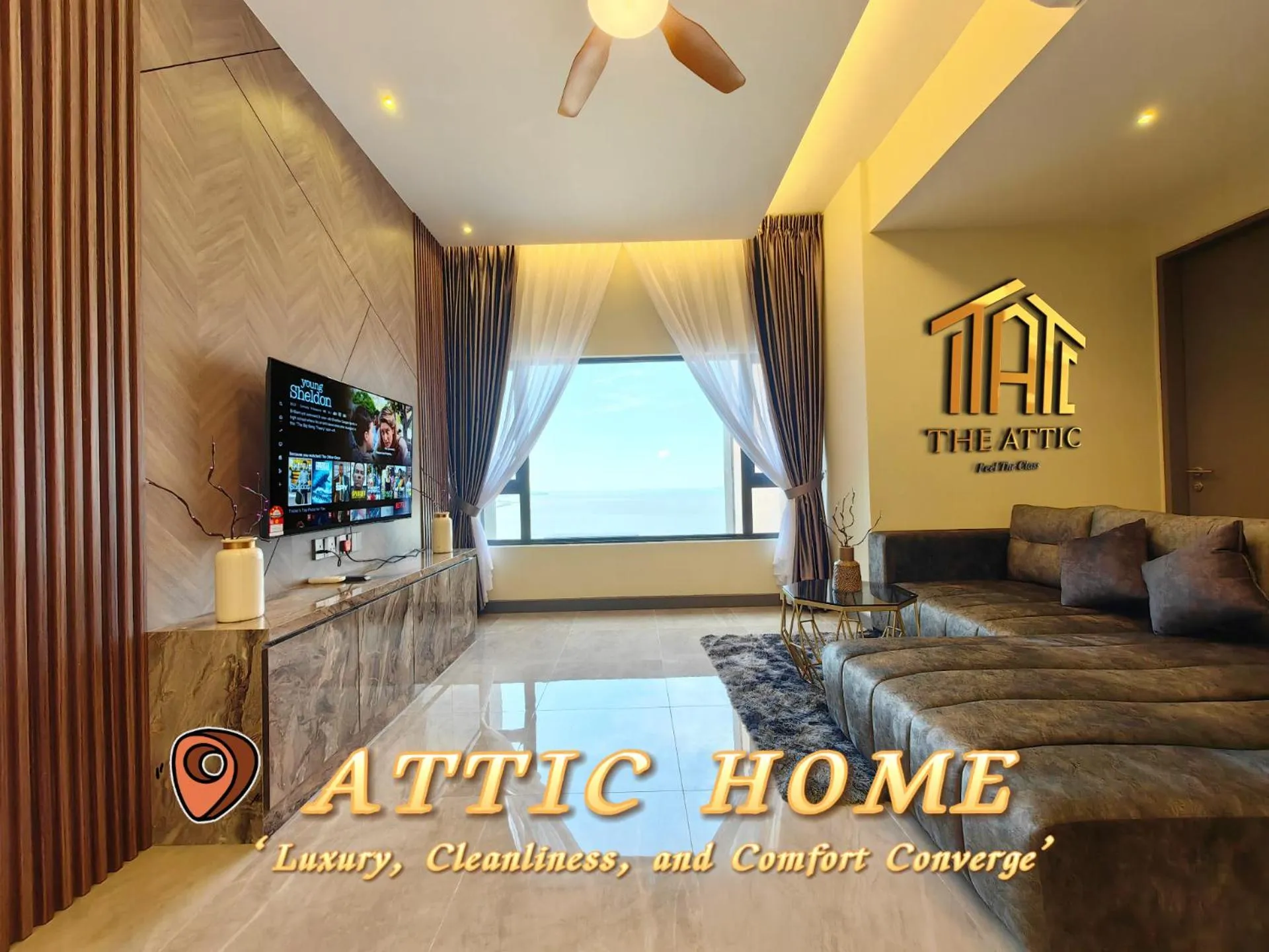 TV and multimedia in Attic Home Melaka Imperio Residence & Jonker