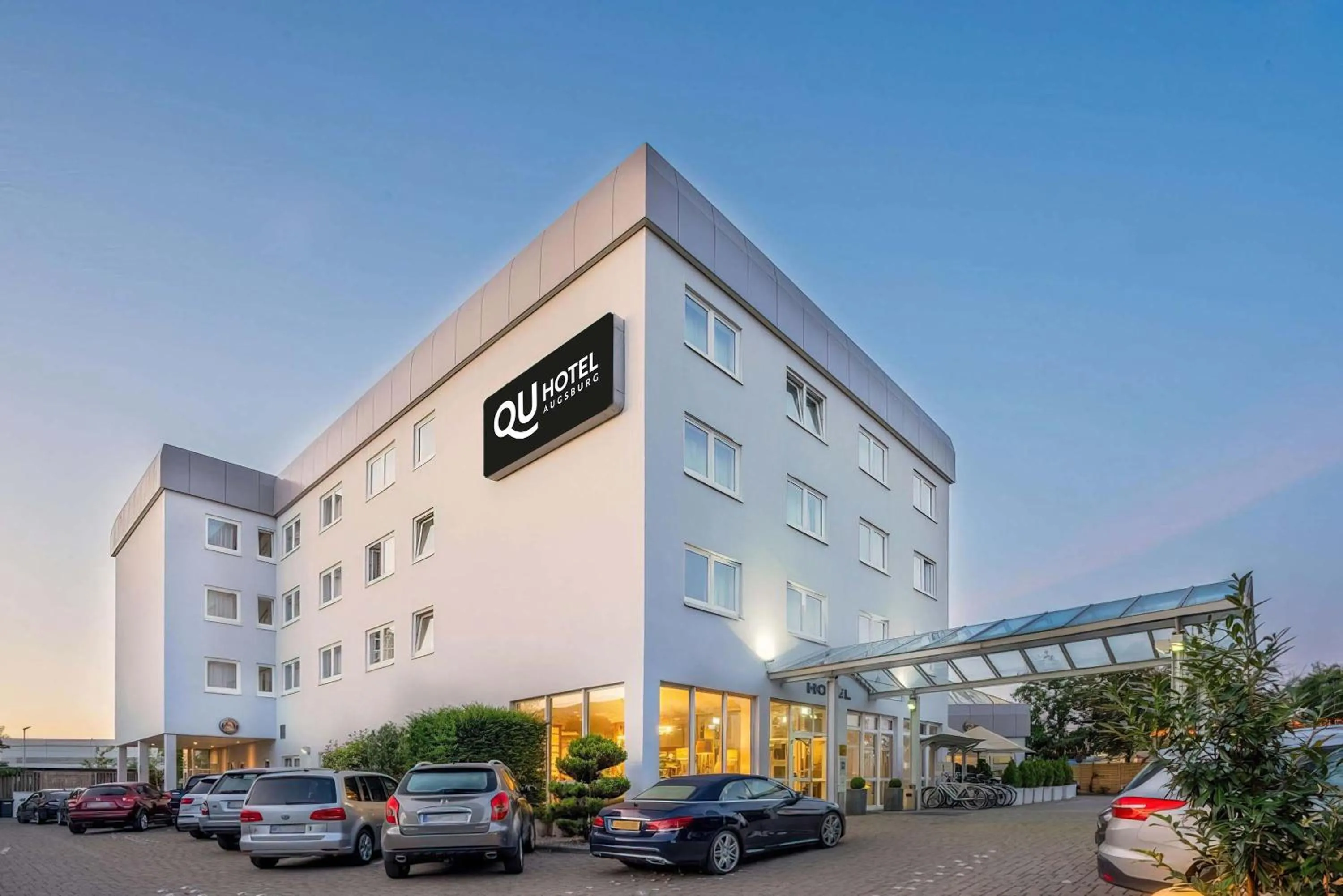 Property building in QU Hotel Augsburg