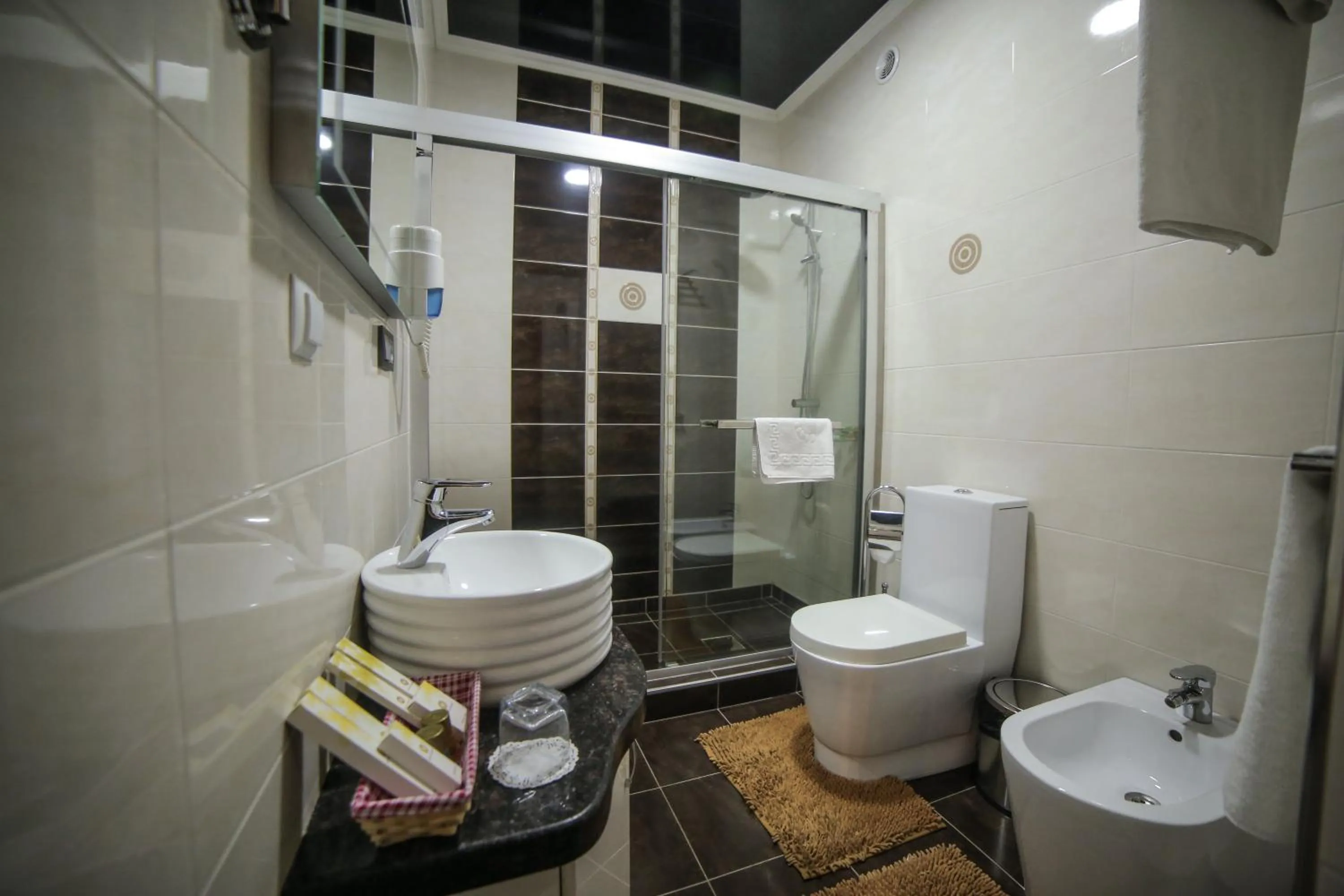 Shower in Onyx Hotel Bishkek