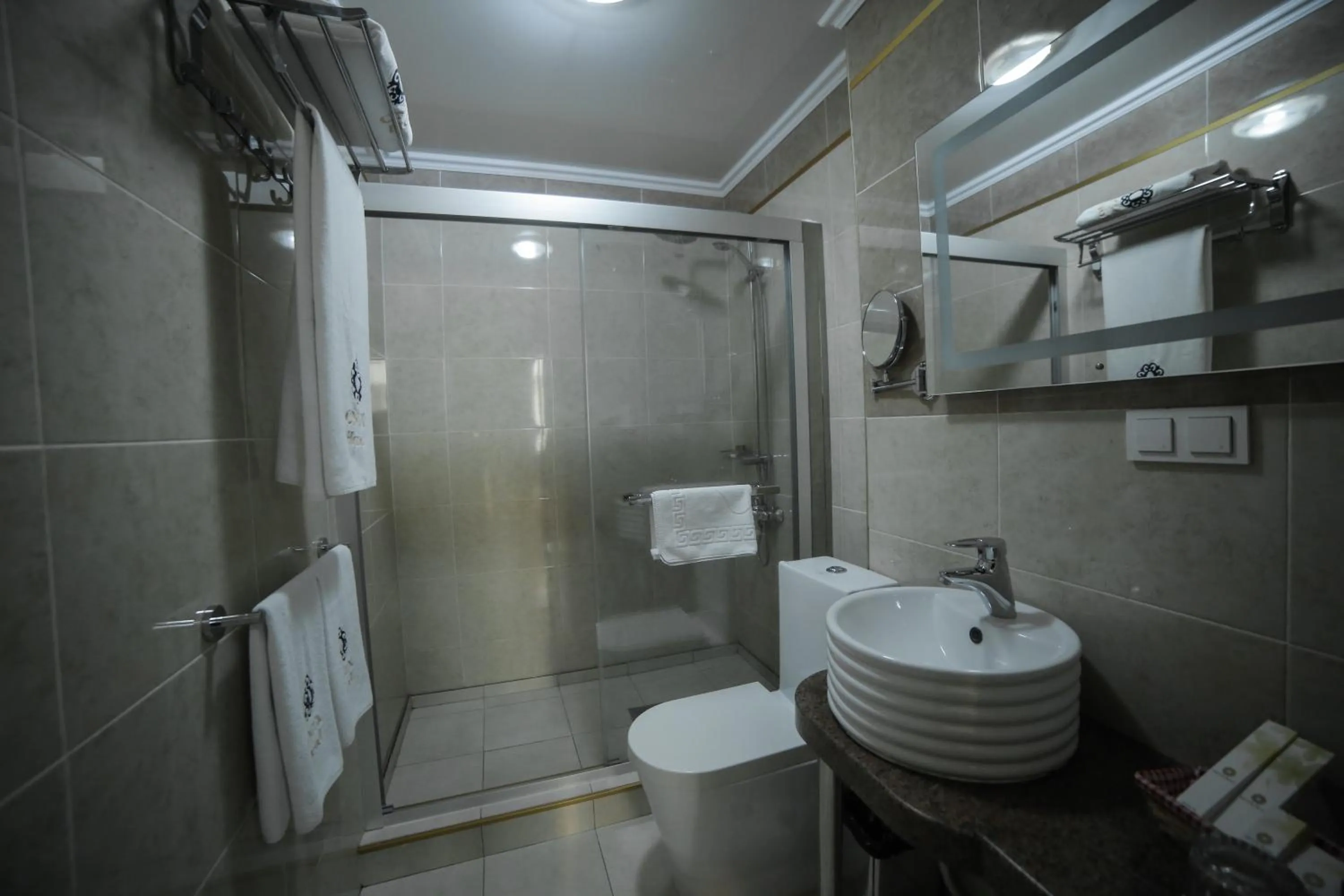 Shower in Onyx Hotel Bishkek