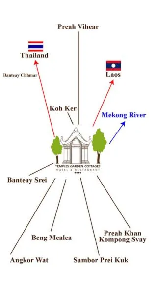 Property logo or sign in Koh Ker Hotel and Restaurant