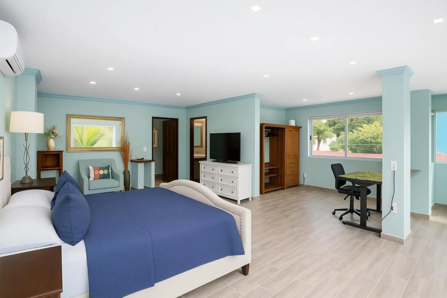 Bed in South Shore Villa Armonia Luxury Boutique