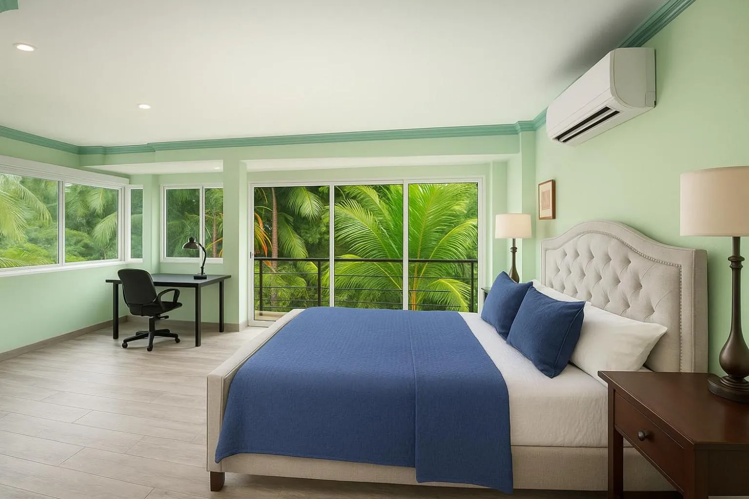 Bed in South Shore Villa Armonia Luxury Boutique