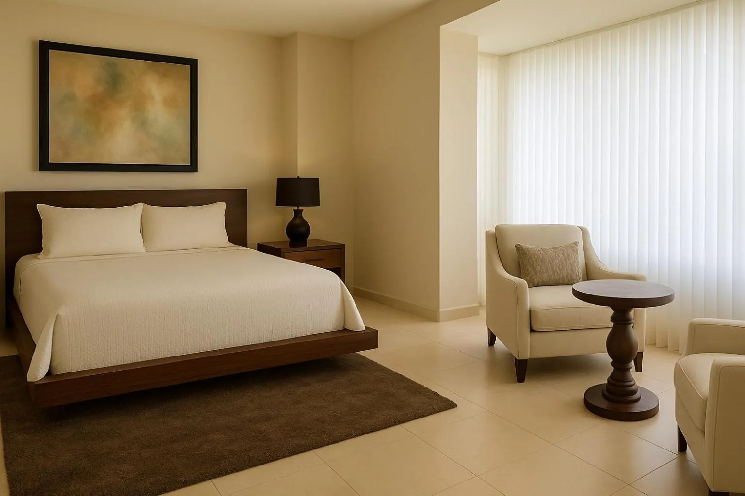 Bed in South Shore Villa Armonia Luxury Boutique