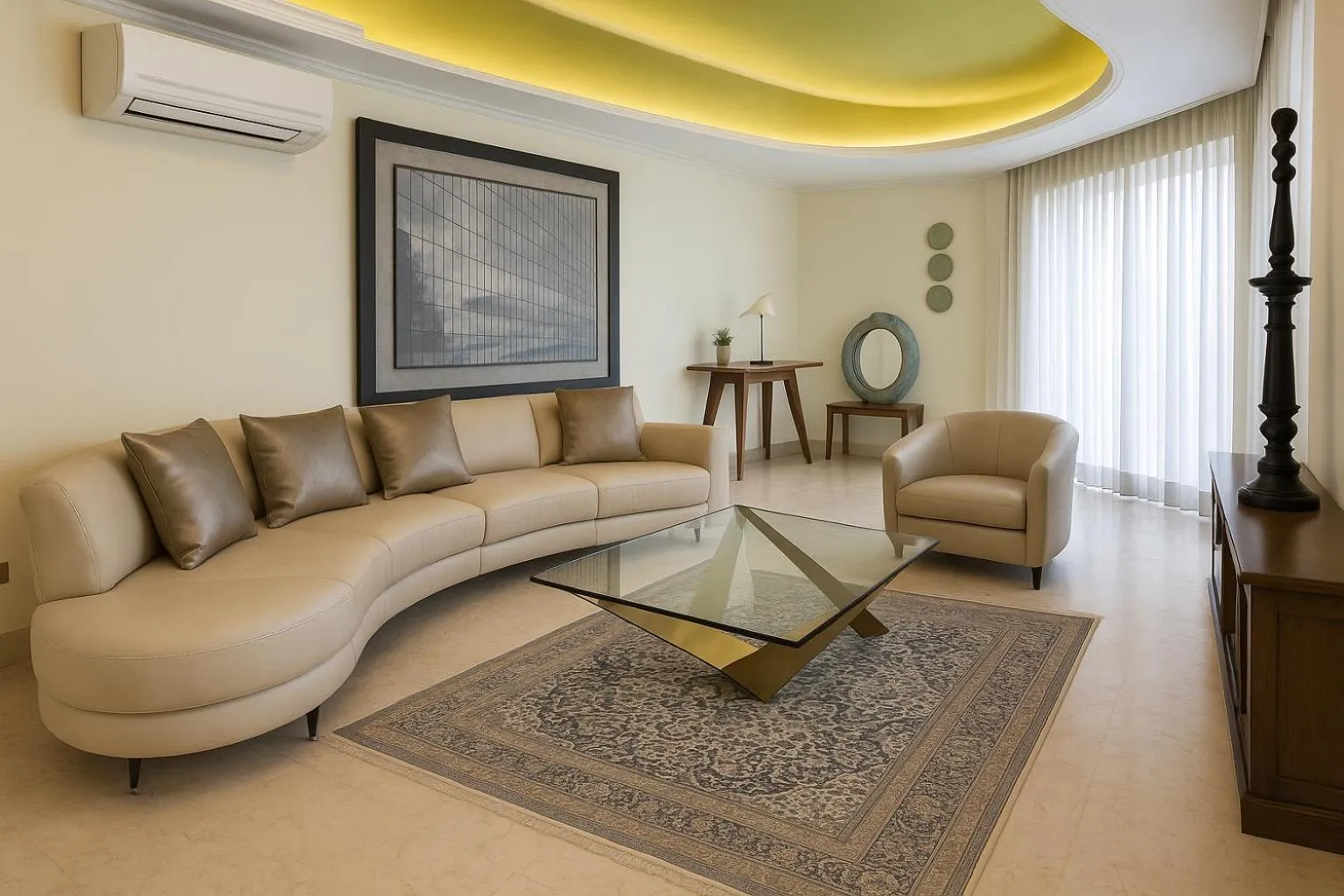 Living room in South Shore Villa Armonia Luxury Boutique