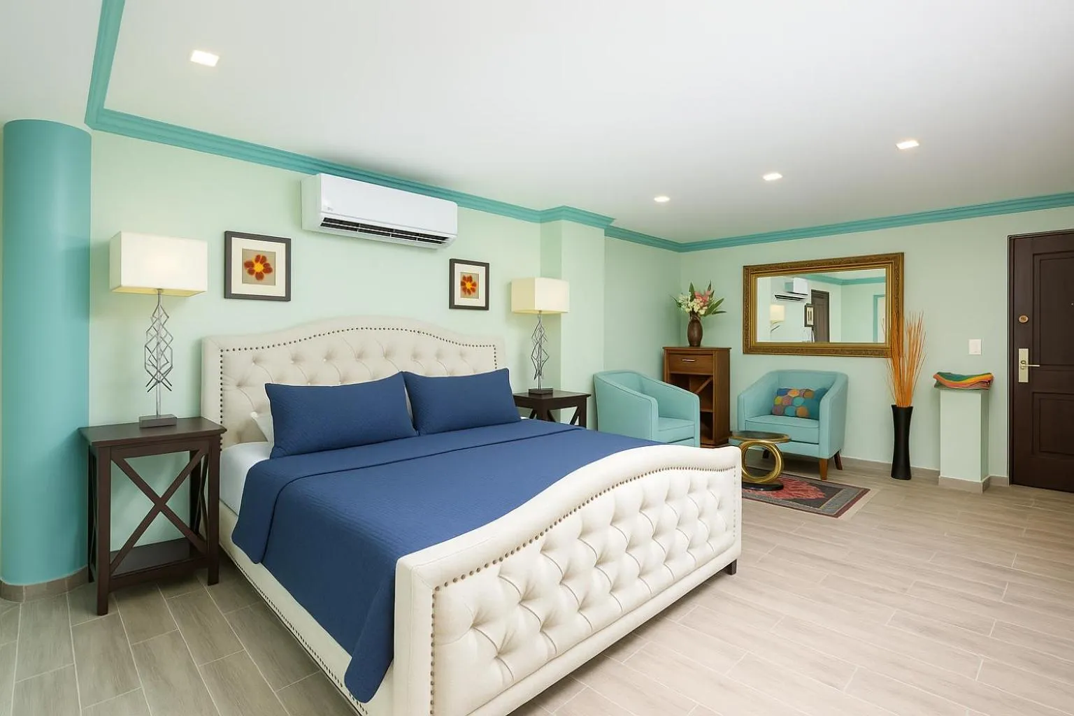 Bed in South Shore Villa Armonia Luxury Boutique