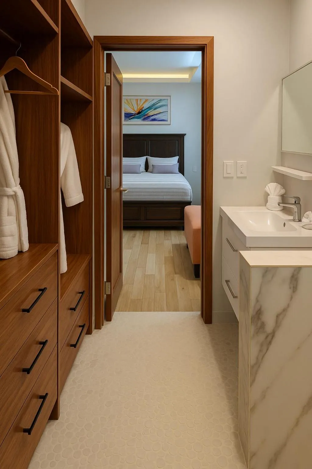 Bed in South Shore Villa Armonia Luxury Boutique