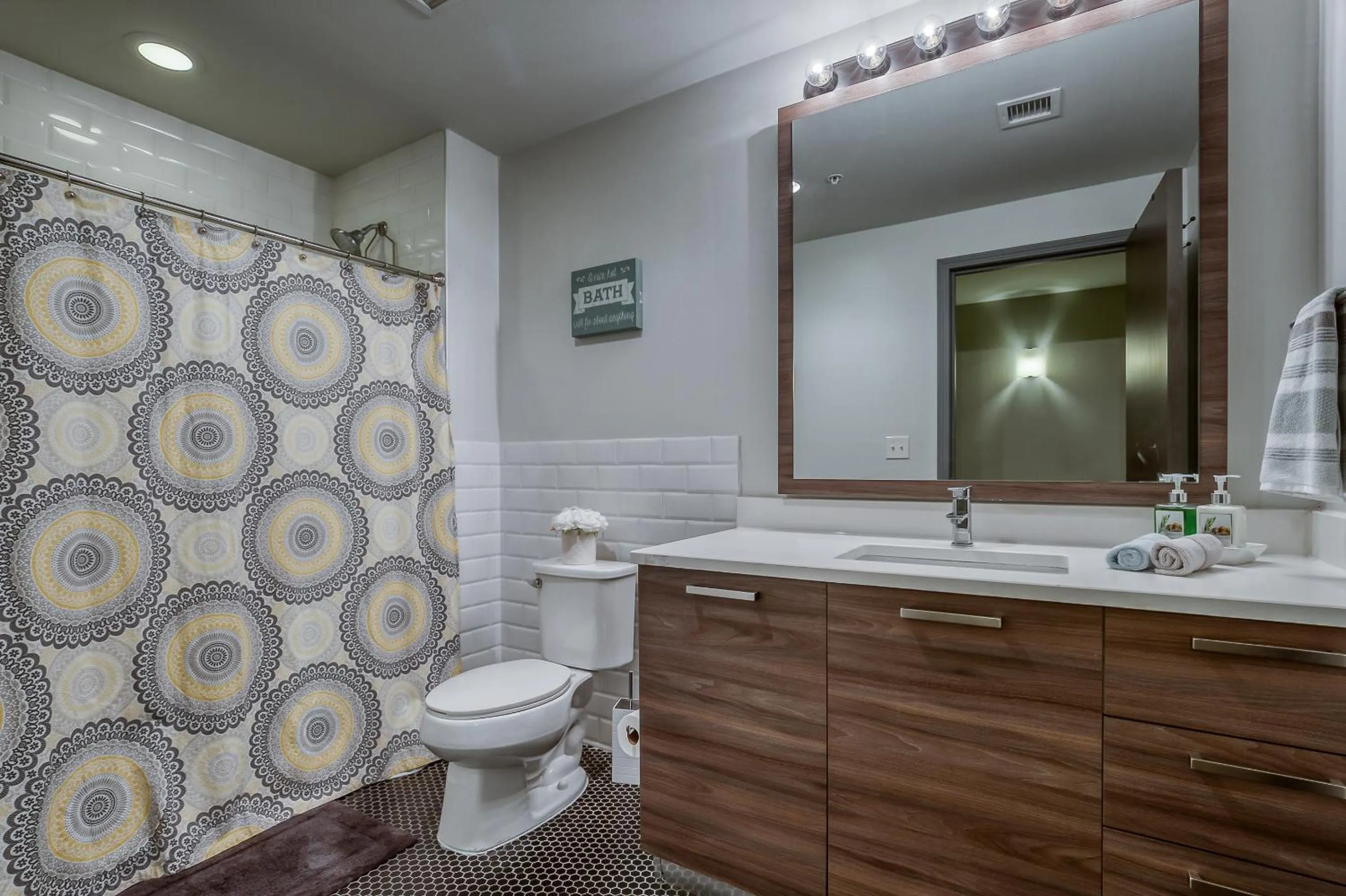 Shower in Luxury Downtown Dallas Stay by Amyfinehouse