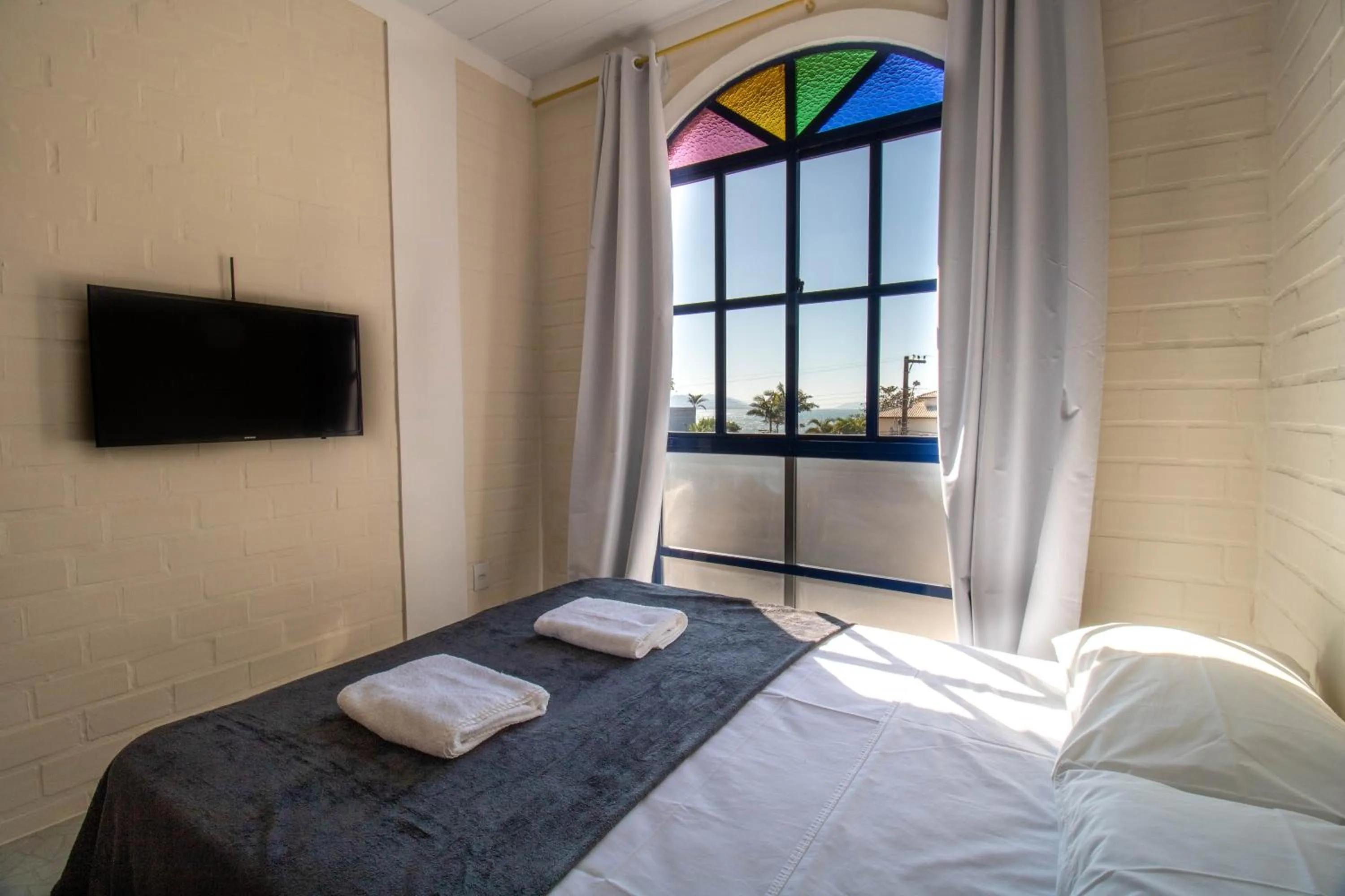 Bed in Pousada Maré de Lua