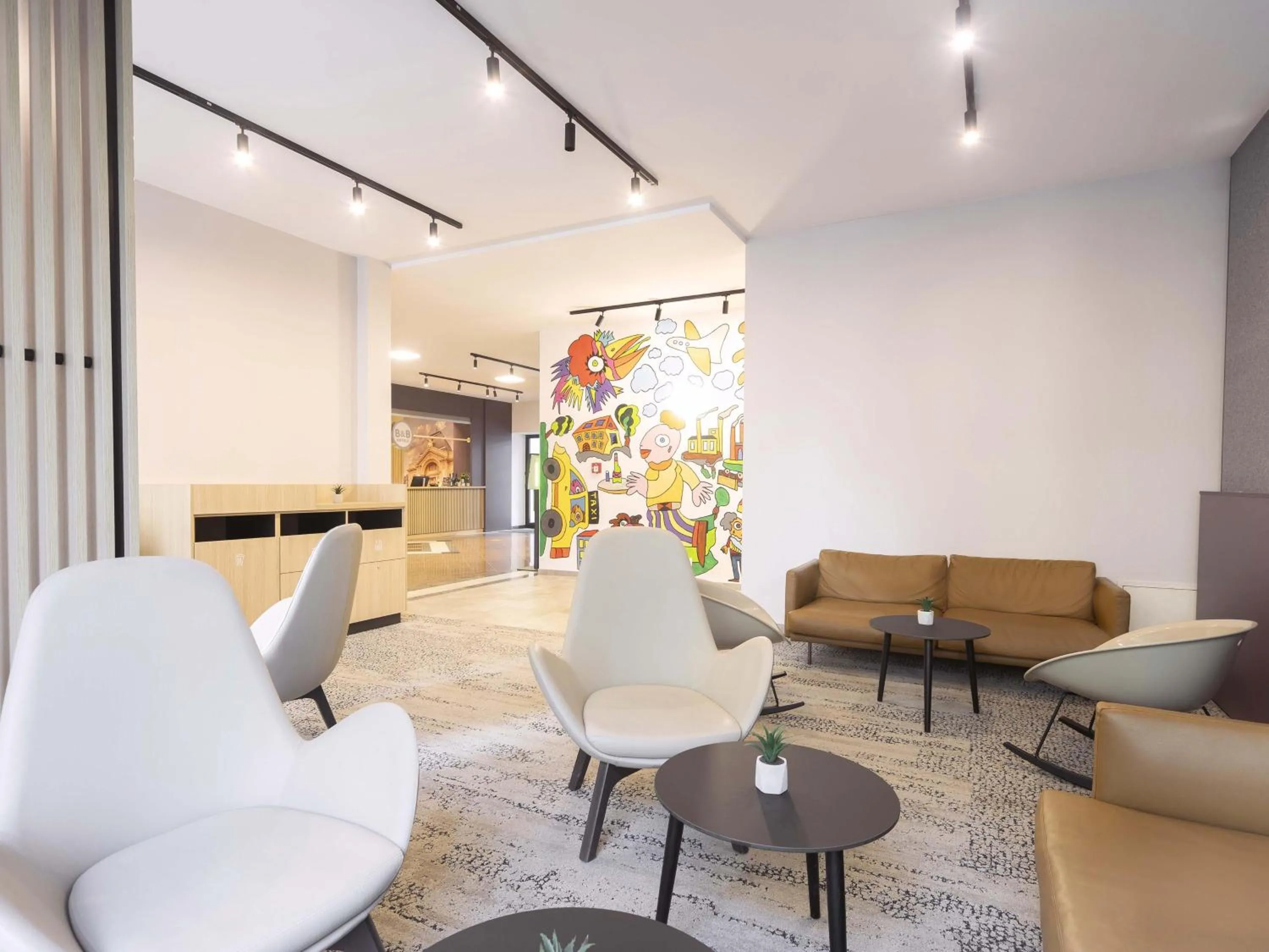 Lobby or reception in B&B HOTEL Gera