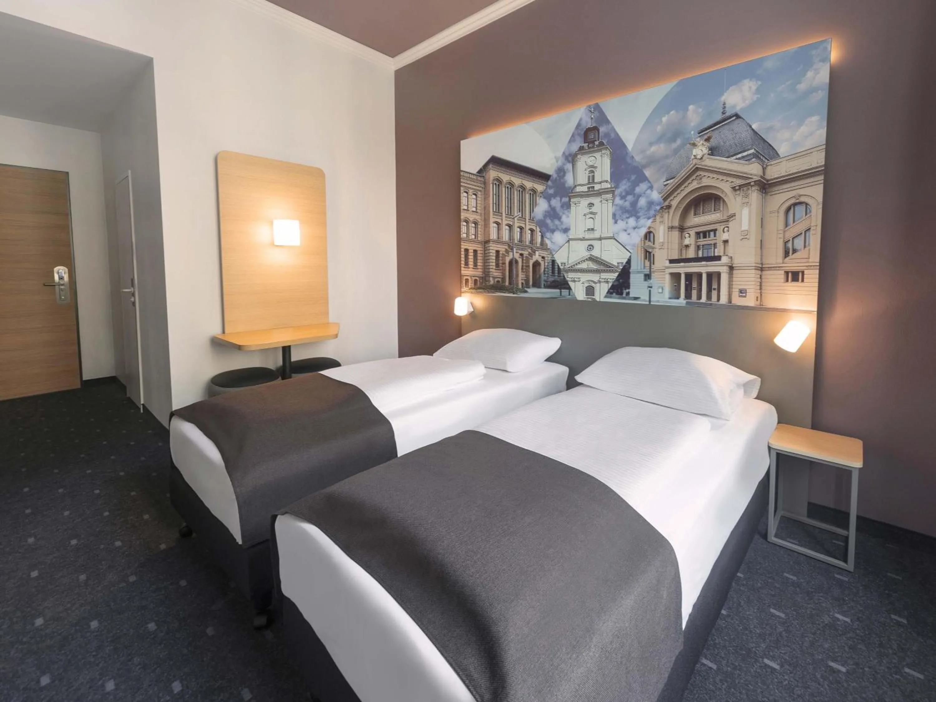 Photo of the whole room, Bed in B&B HOTEL Gera