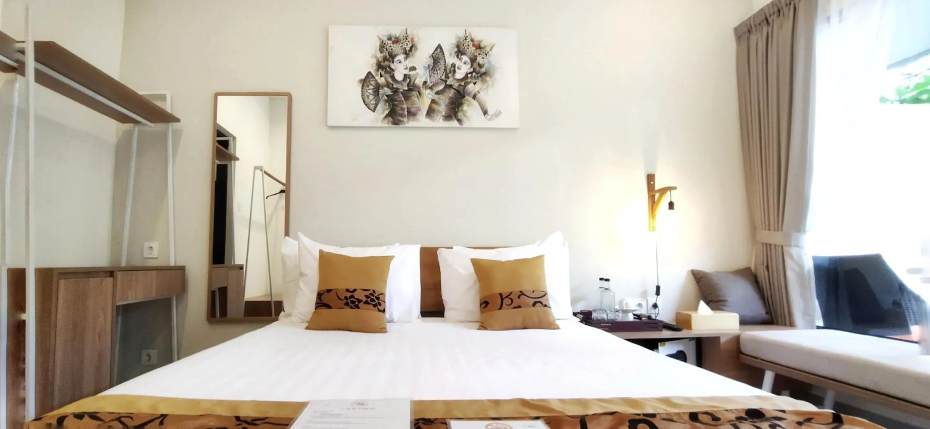 Bedroom, Bed in Hotel and Villa B52 Gili Air