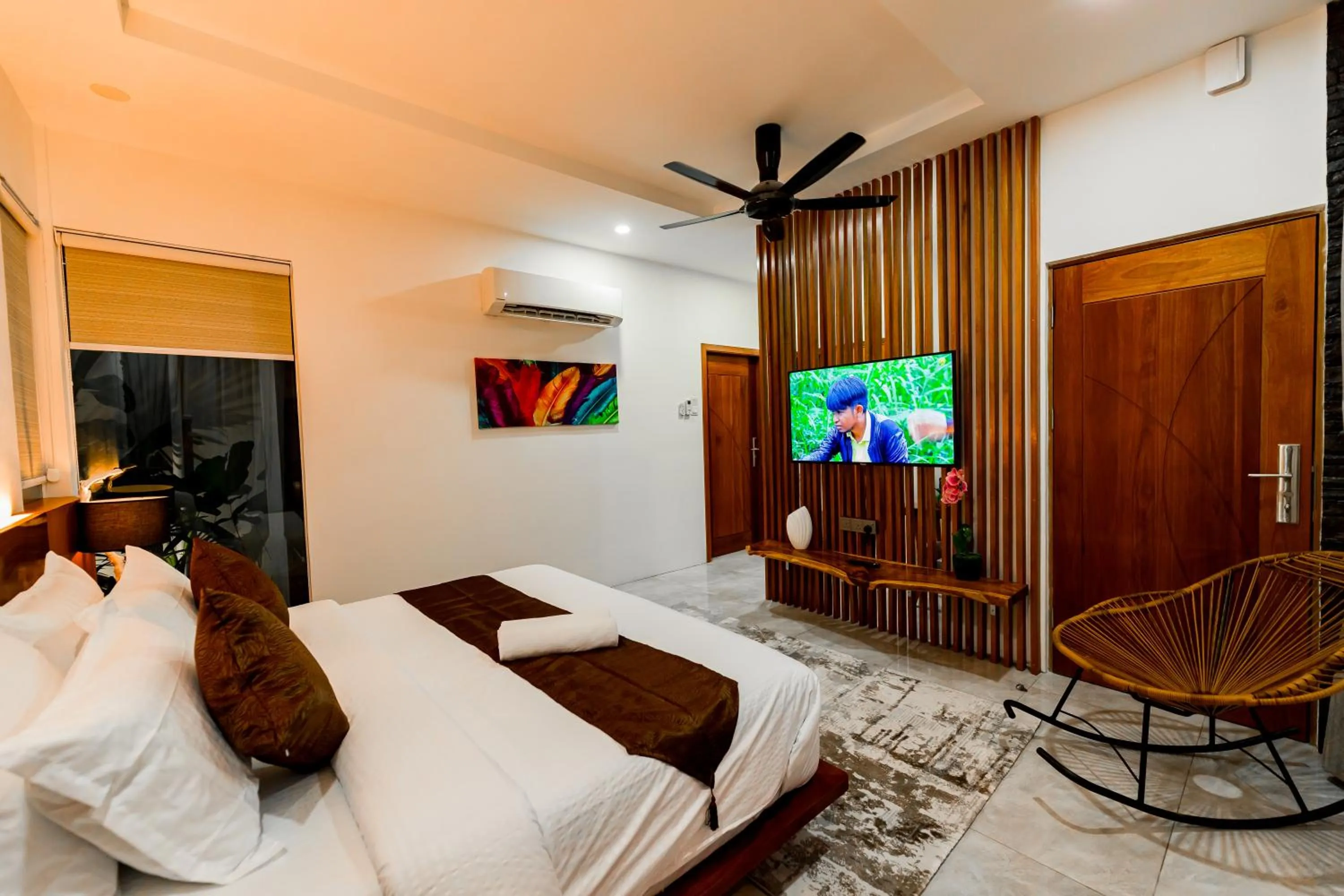 TV and multimedia, Bed in Maneh Villa Langkawi - Private Pool