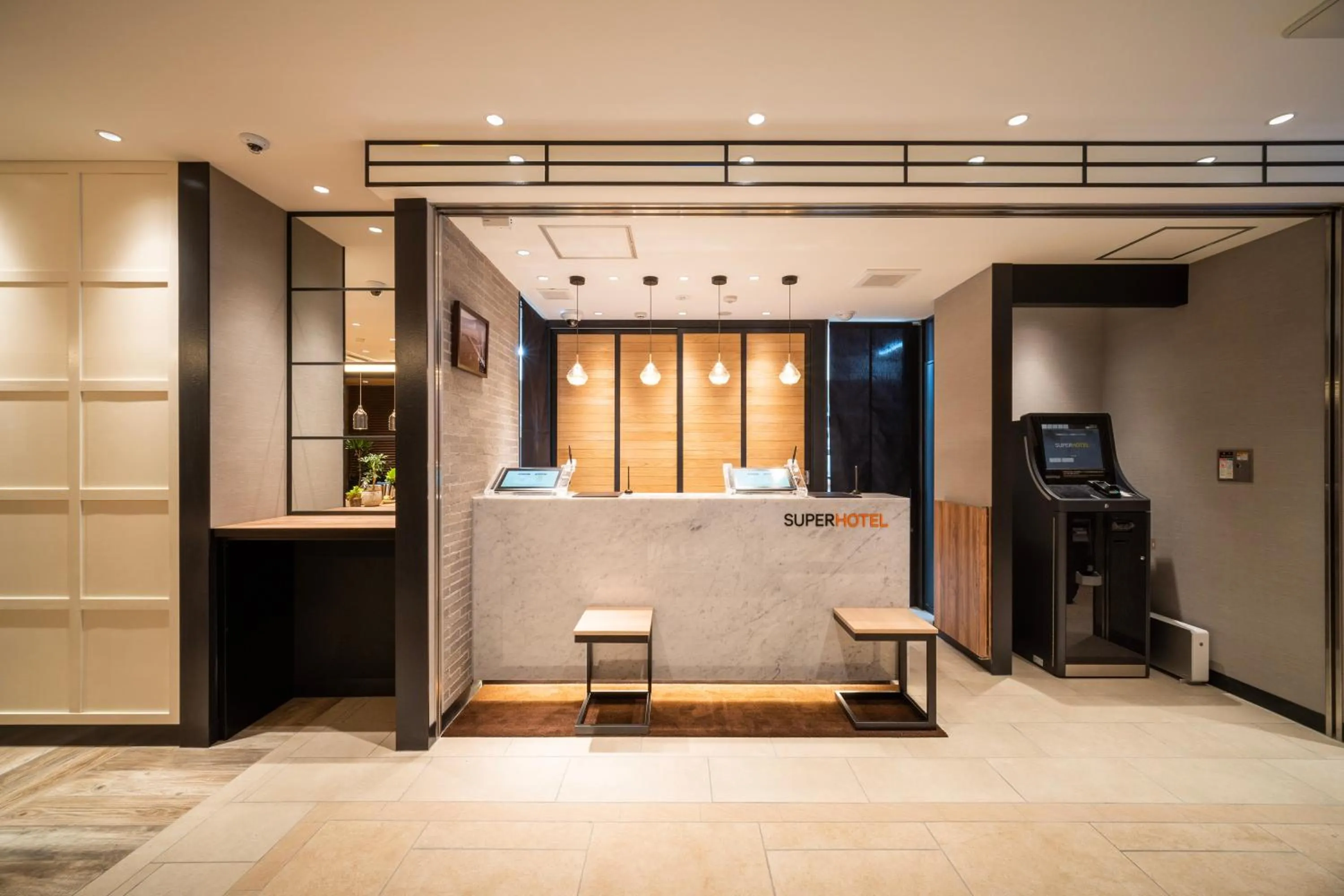 Lobby or reception in Super Hotel Okayama Station Higashiguchi