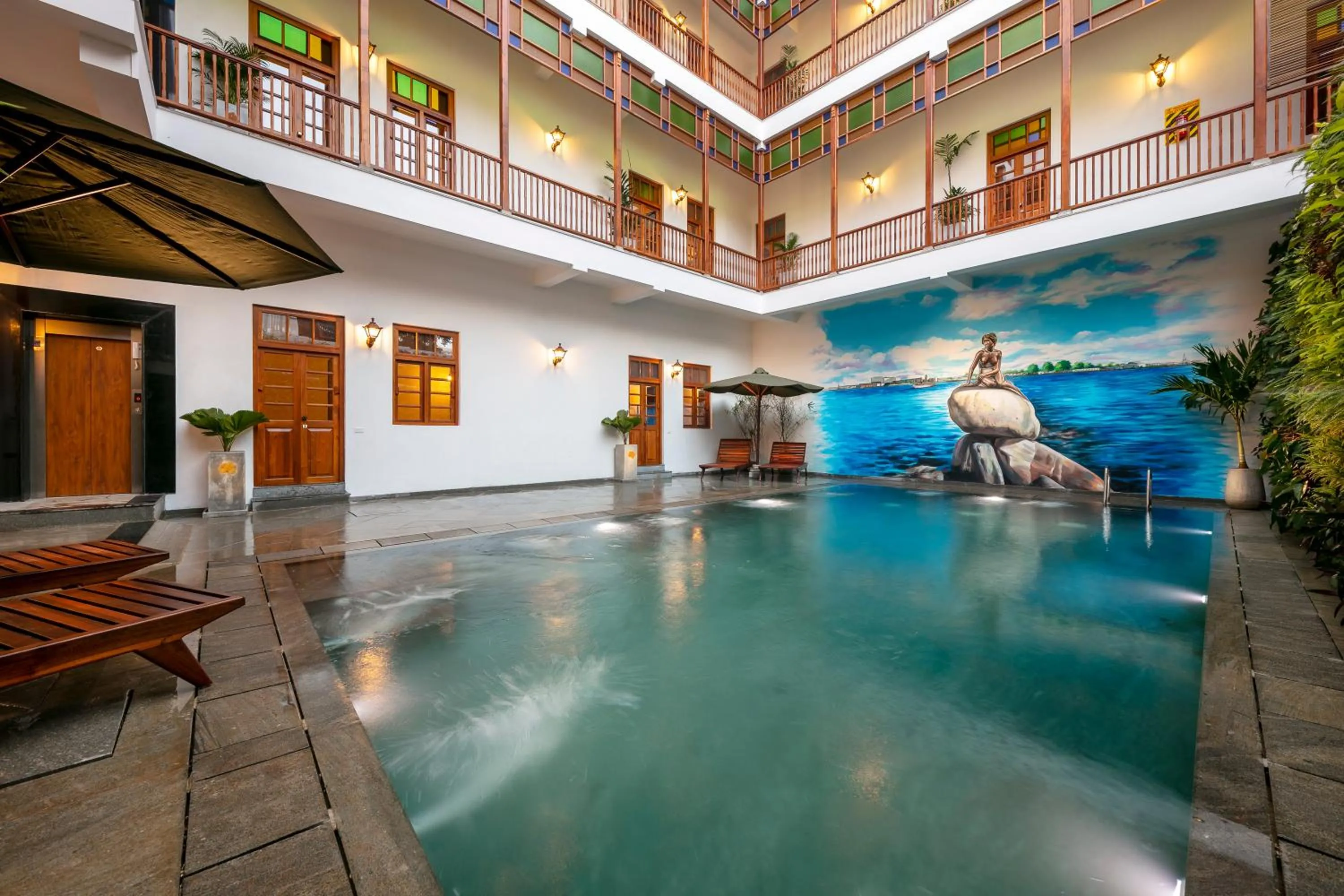 Swimming pool in Grand Hotel D'Europe