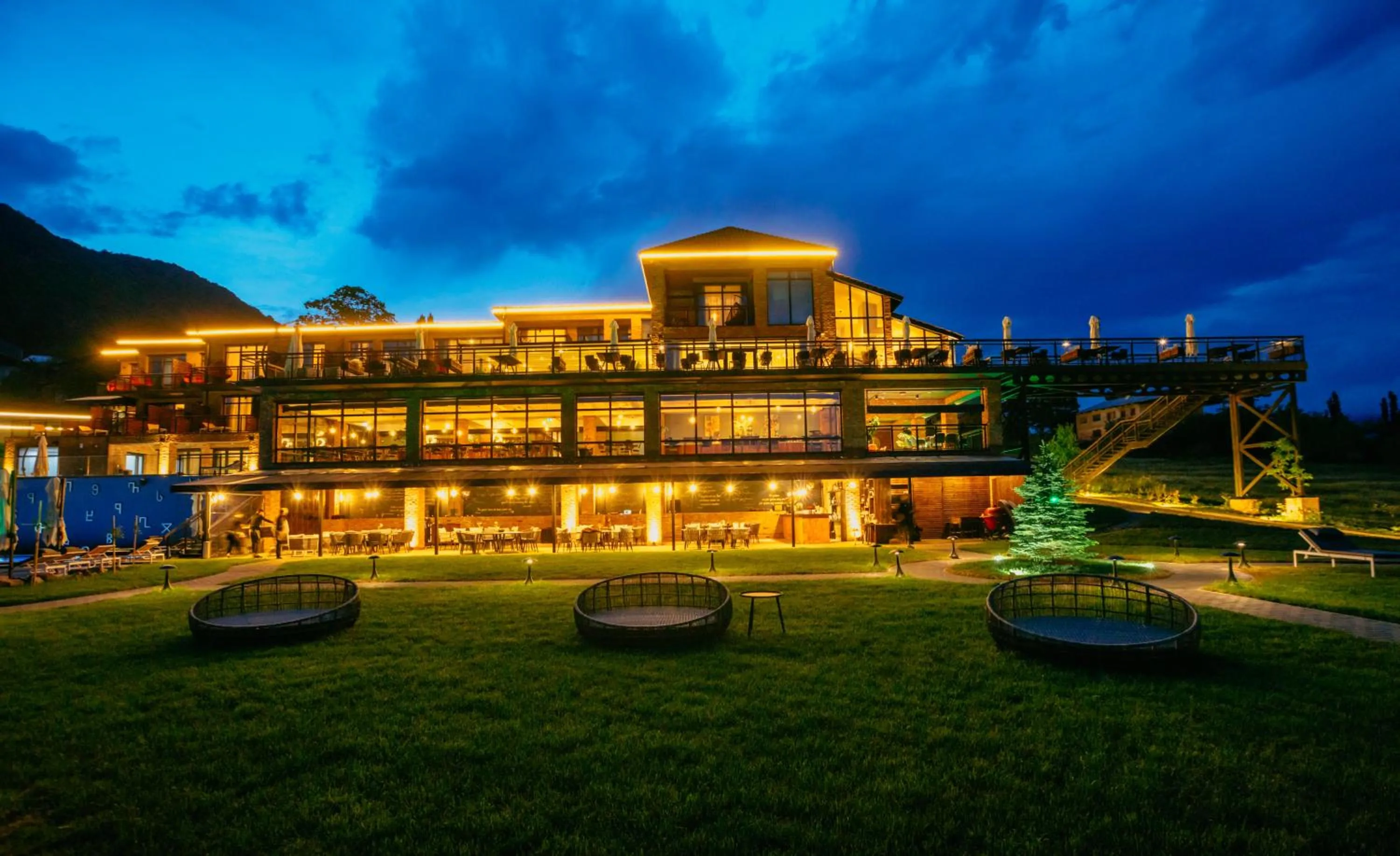 Property building in Mtserlebi Resort