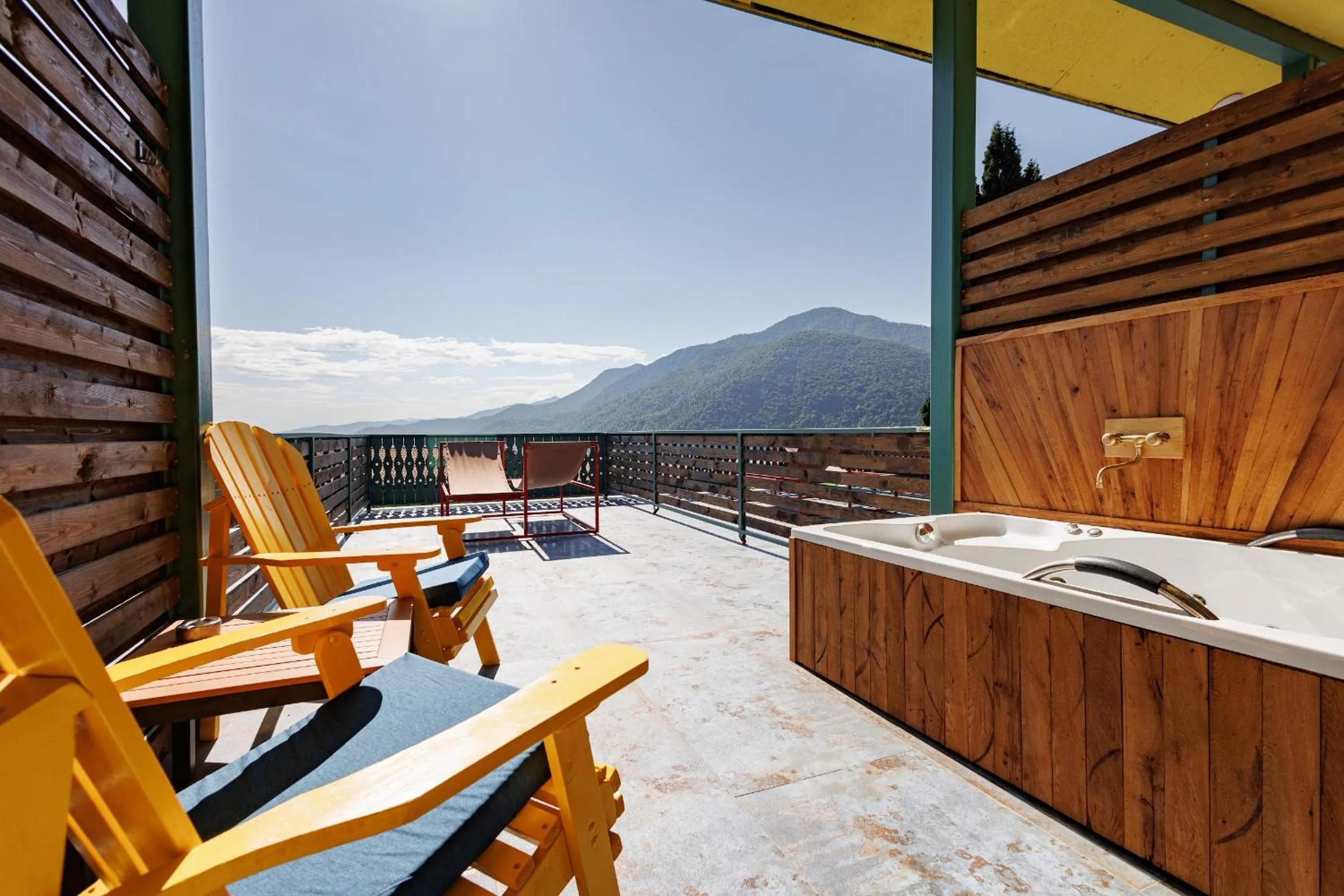 Hot Tub in Mtserlebi Resort