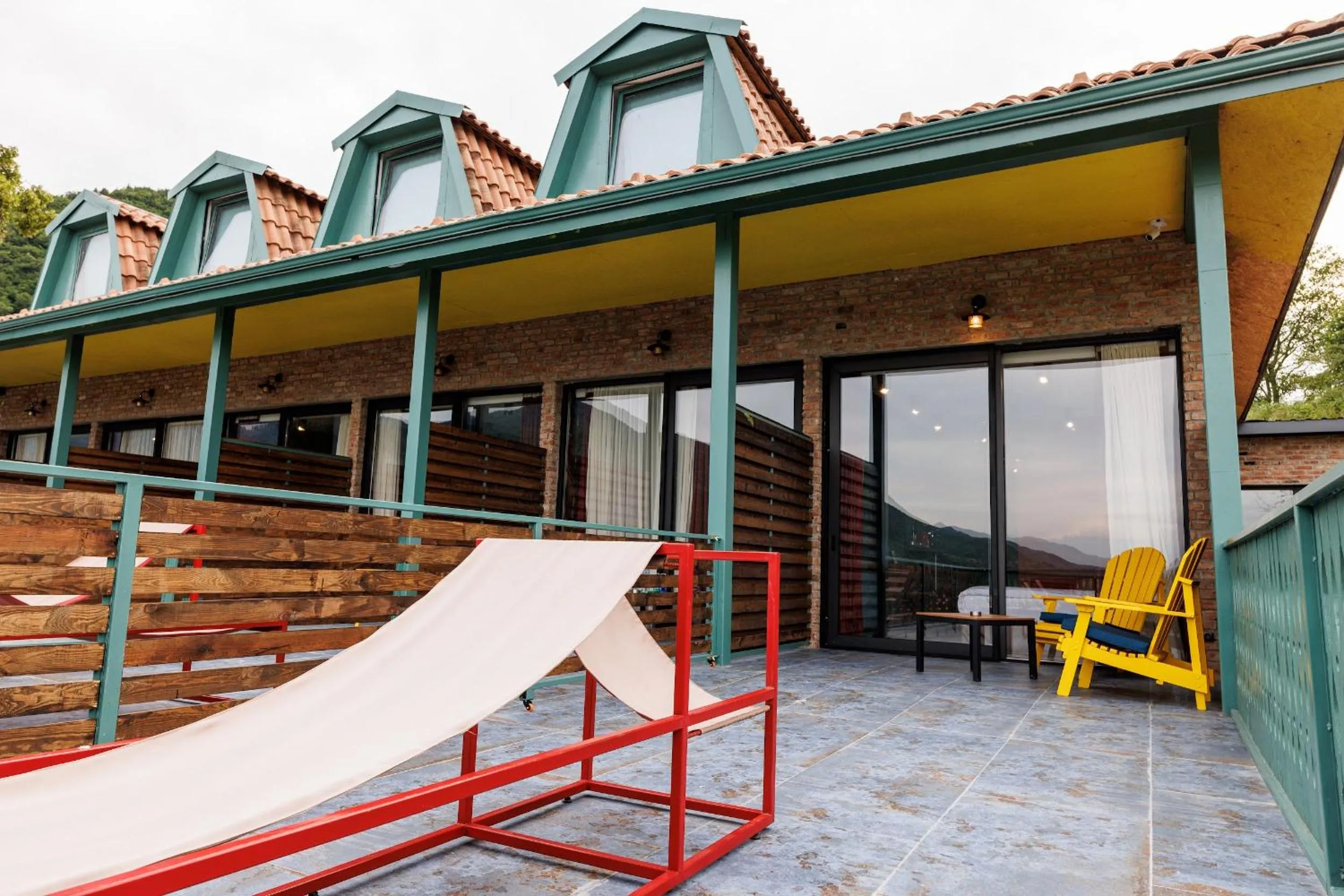 Balcony/Terrace in Mtserlebi Resort