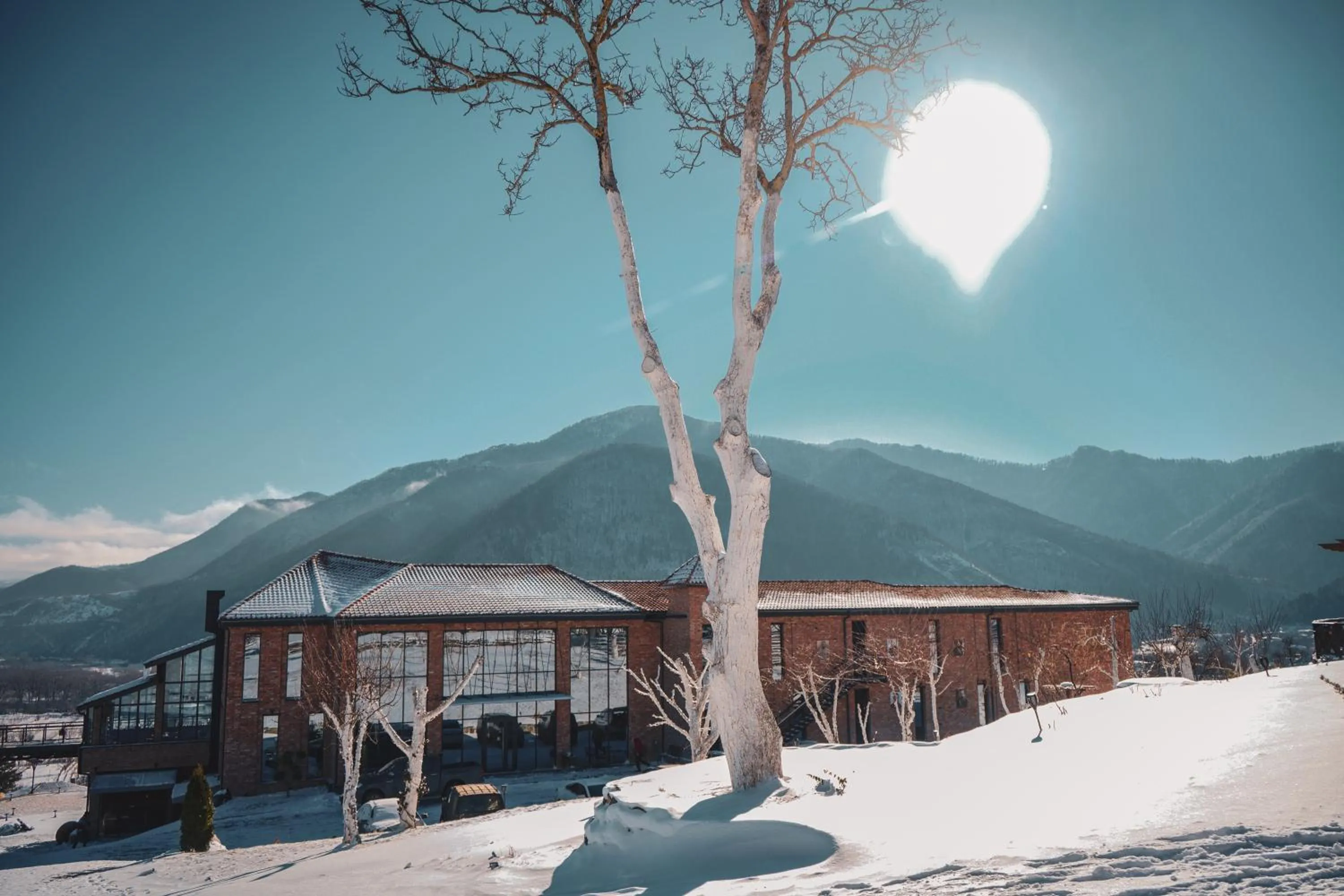 Property building in Mtserlebi Resort