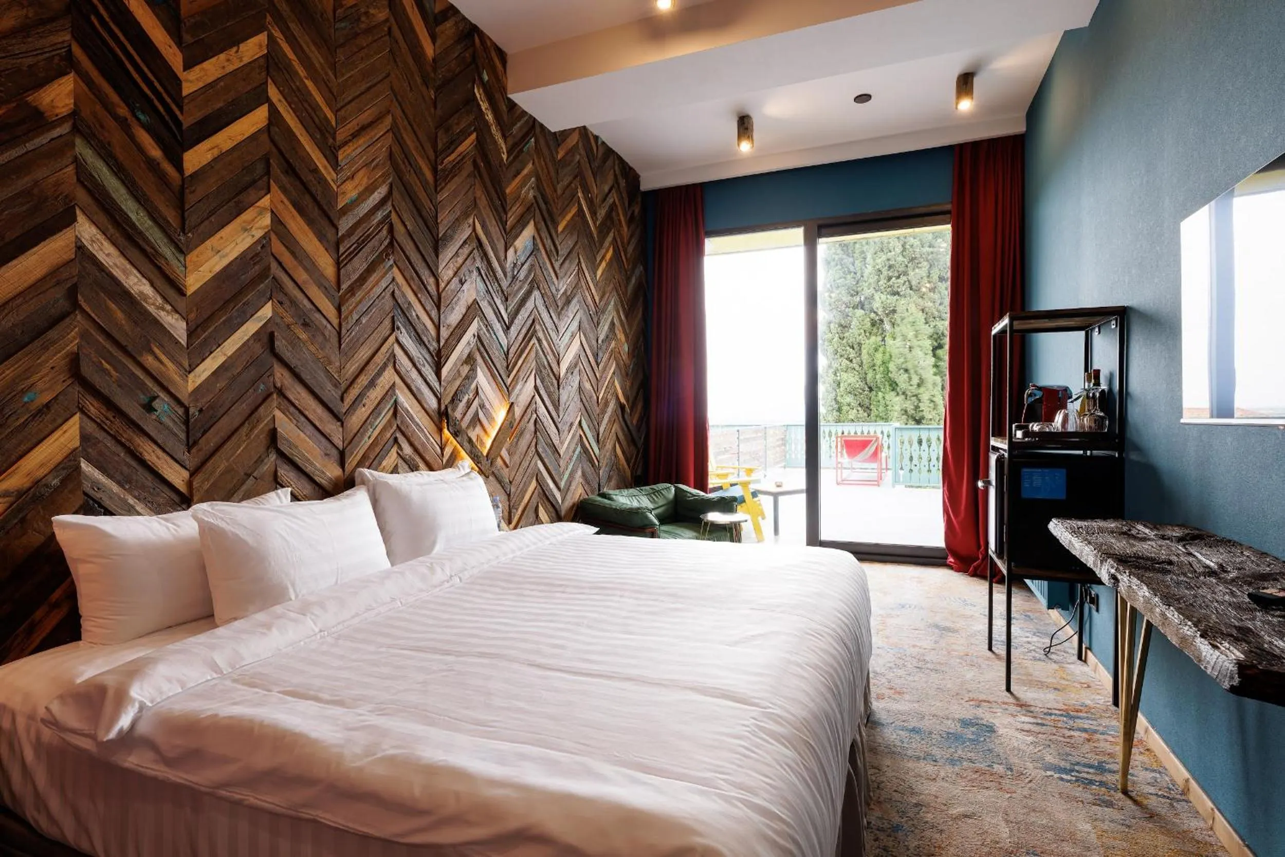 Bedroom, Bed in Mtserlebi Resort