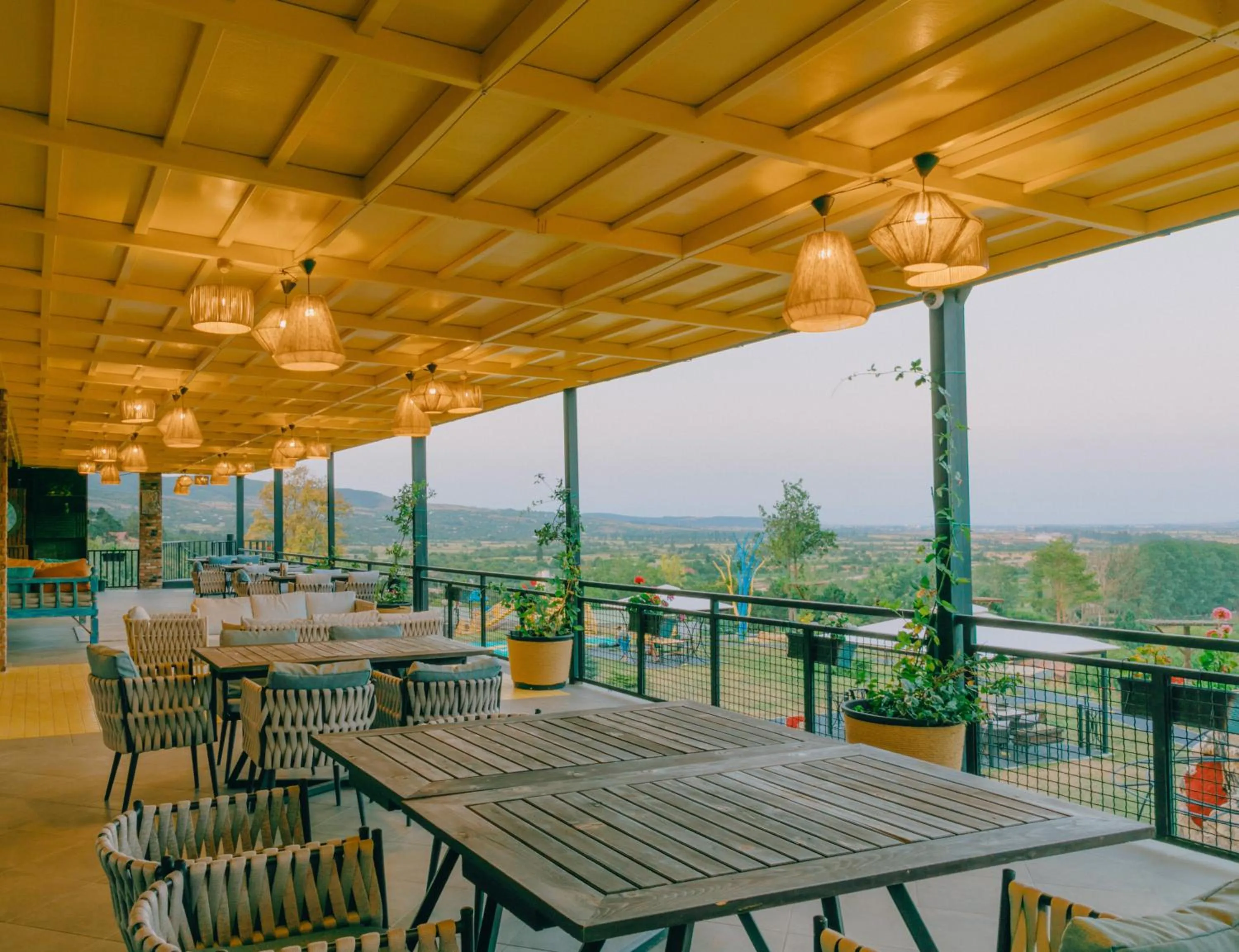 Seating area in Mtserlebi Resort