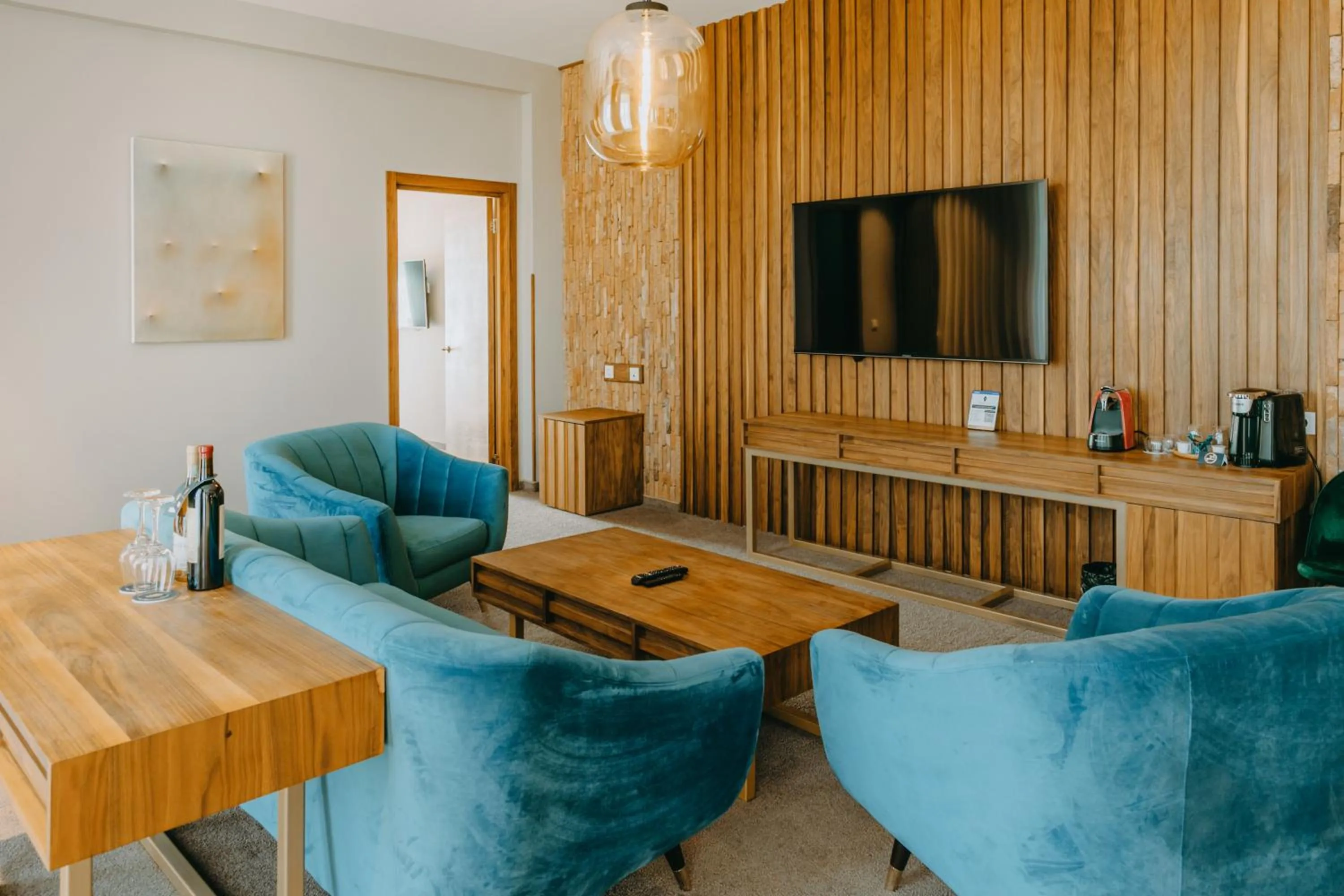 Seating area in Mtserlebi Resort