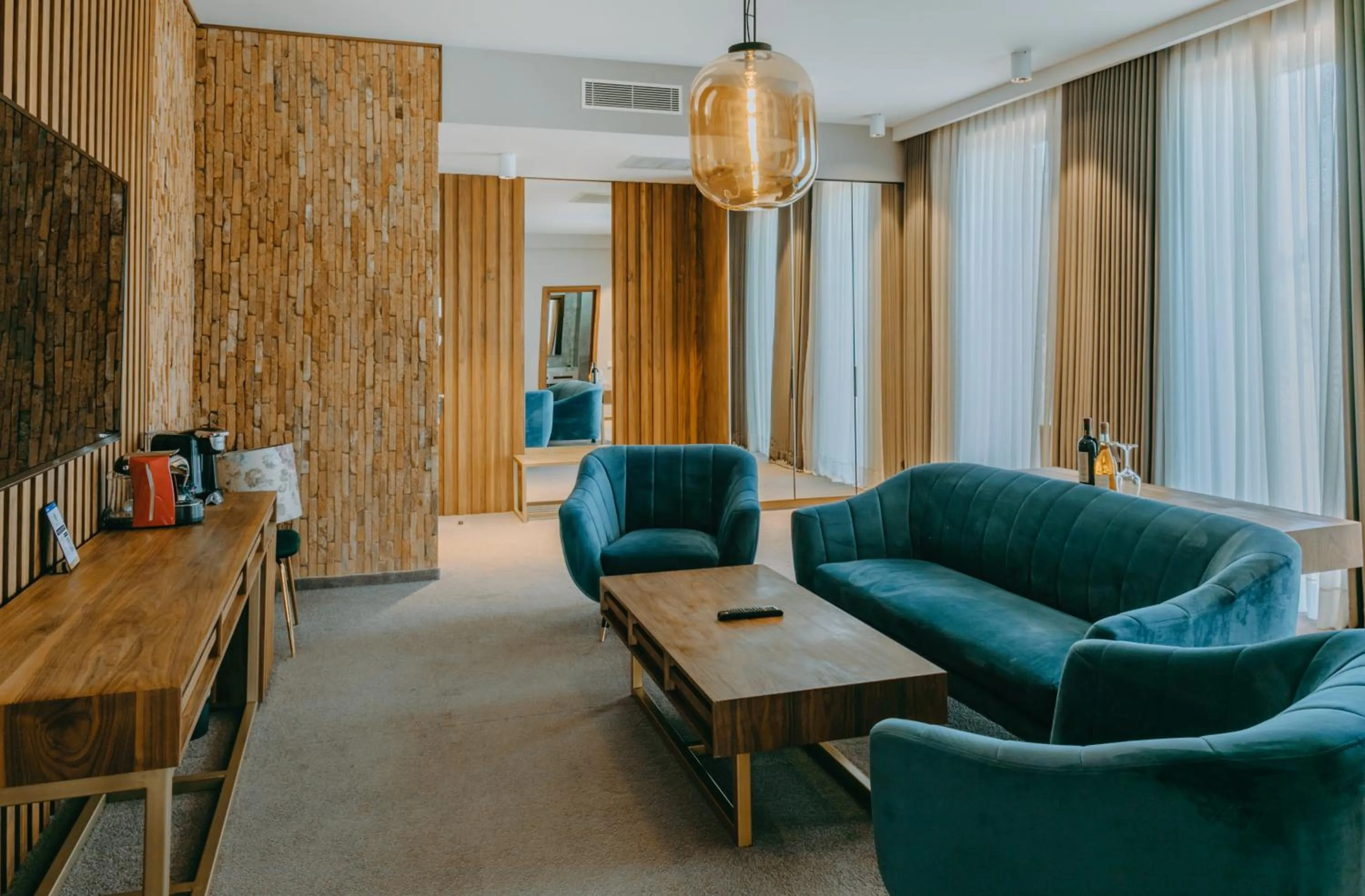 Seating area in Mtserlebi Resort