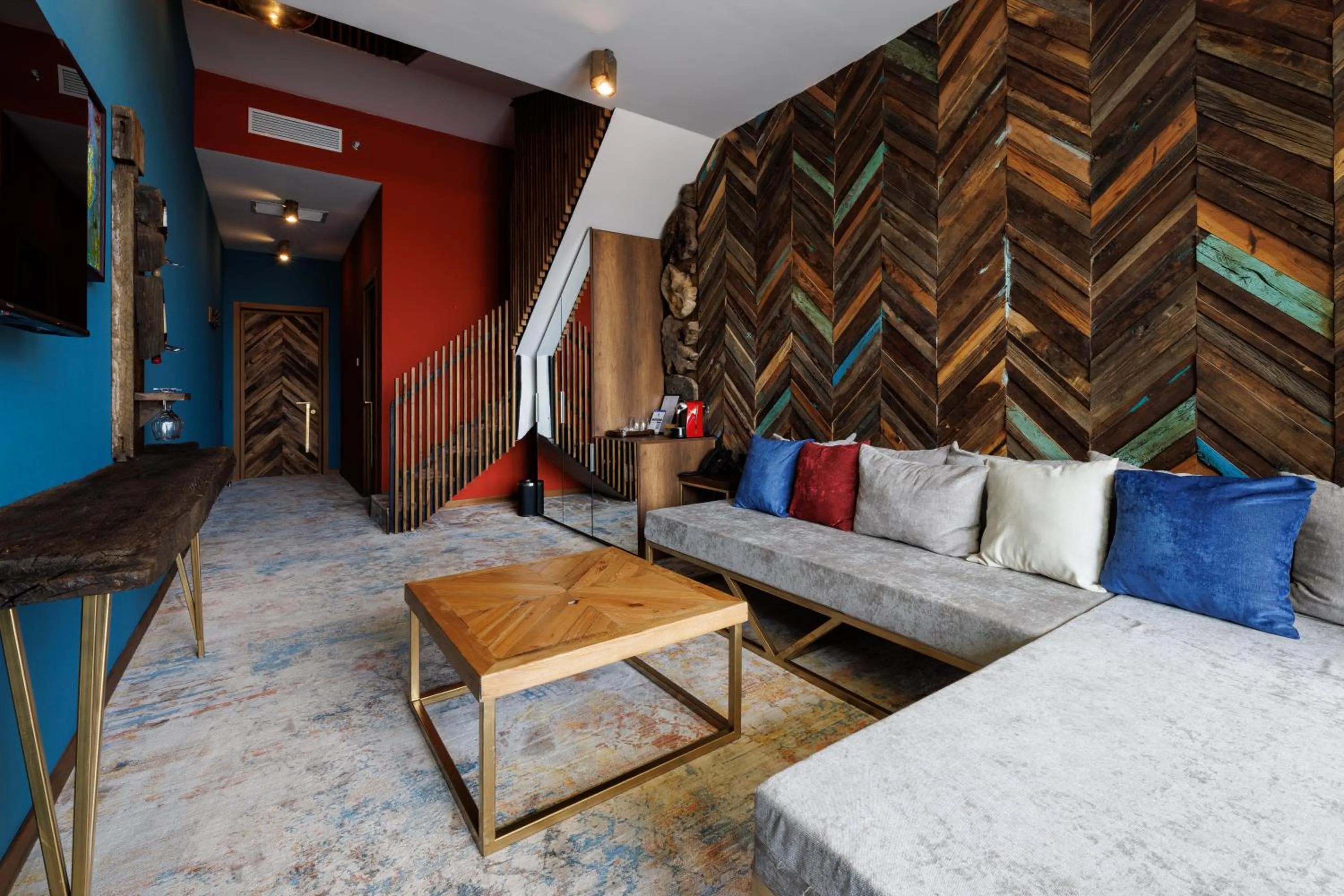 Living room in Mtserlebi Resort