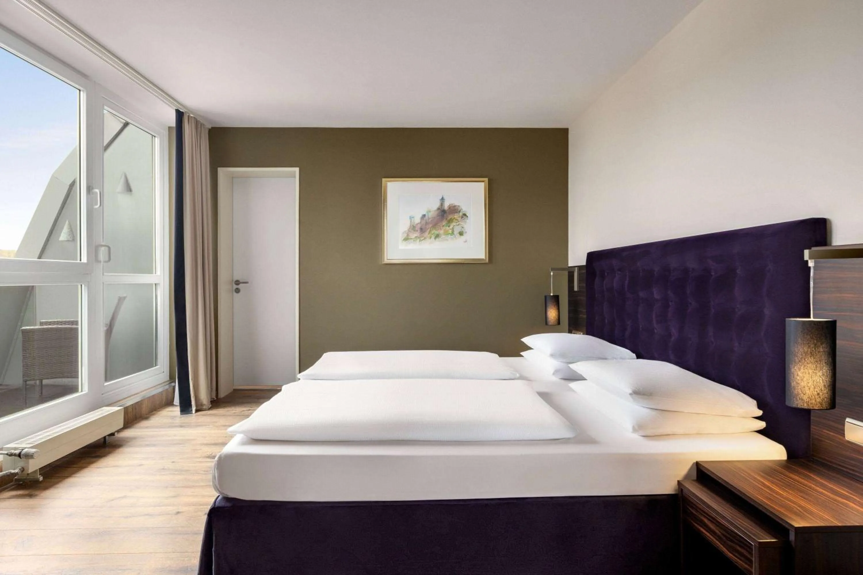 Bed in Vienna House by Wyndham Thüringer Hof Eisenach