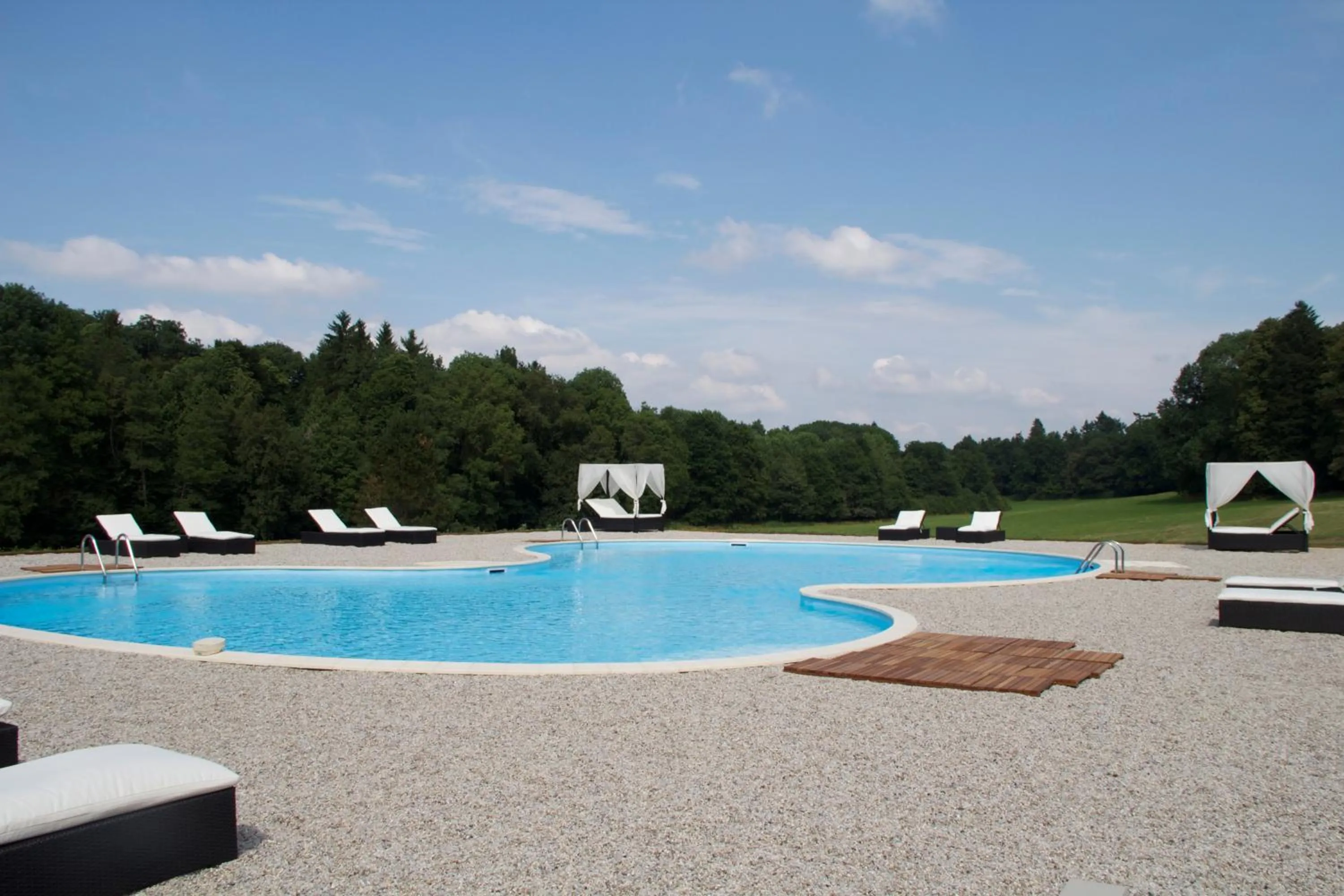 Swimming pool in Château de Béguin