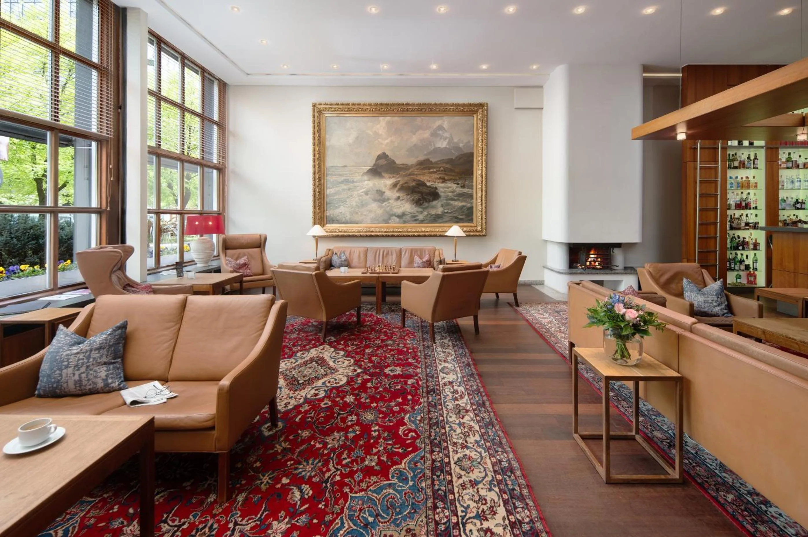 Lobby or reception in Hotel Baseler Hof