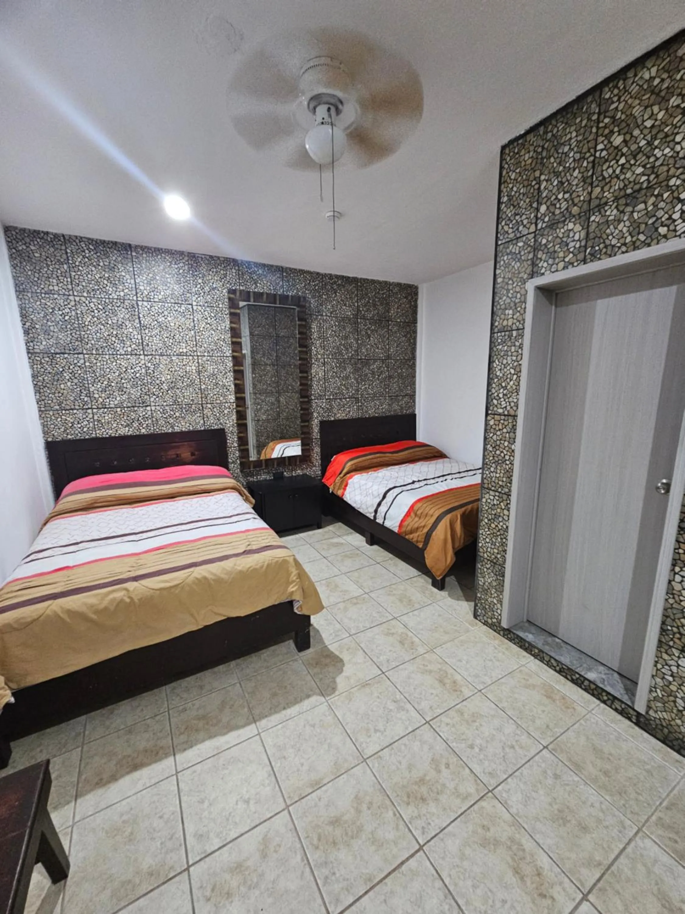 Bedroom, Bed in Hotel posada MARCAS