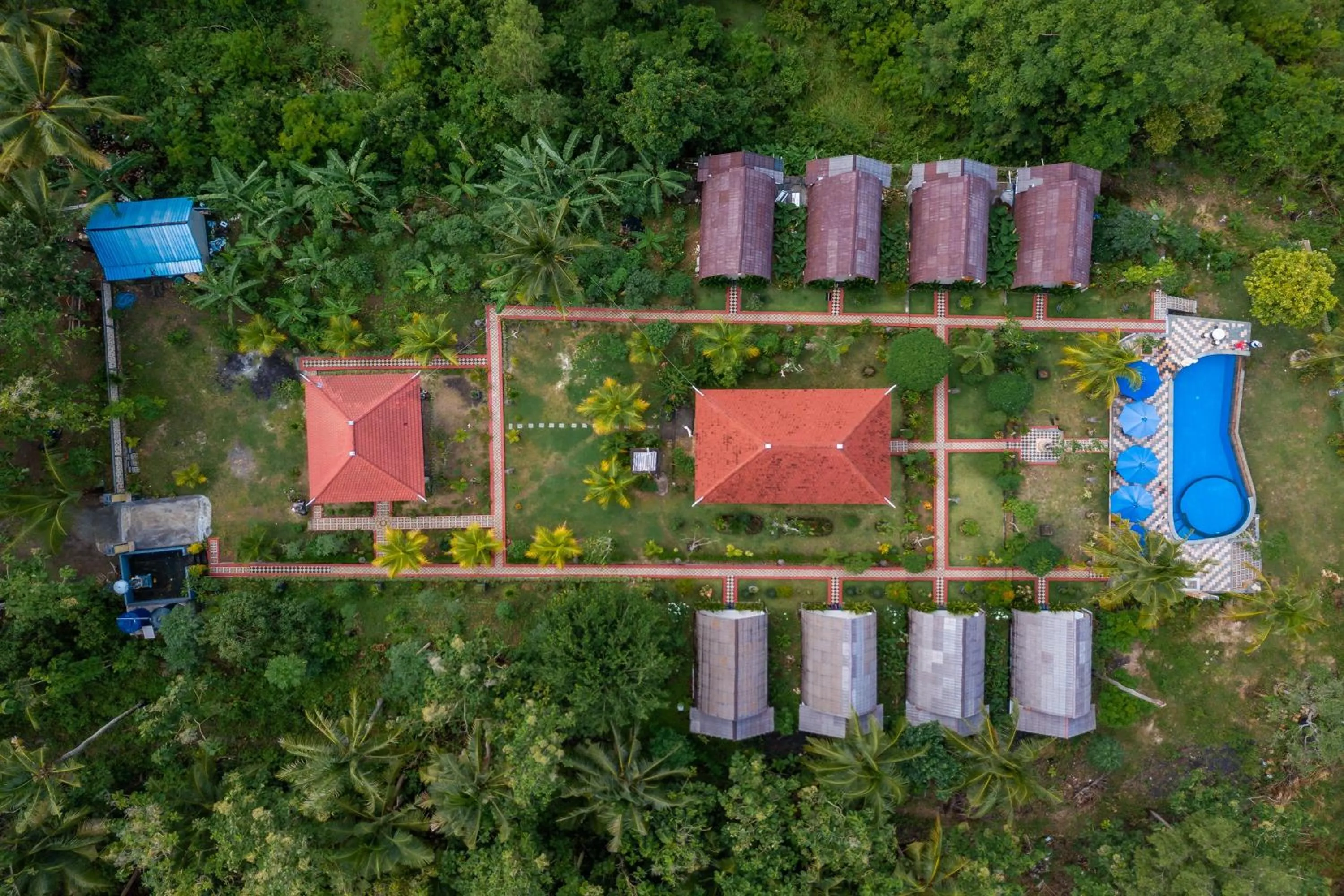 Pool view in Penida Sunset Ocean View Bungalows