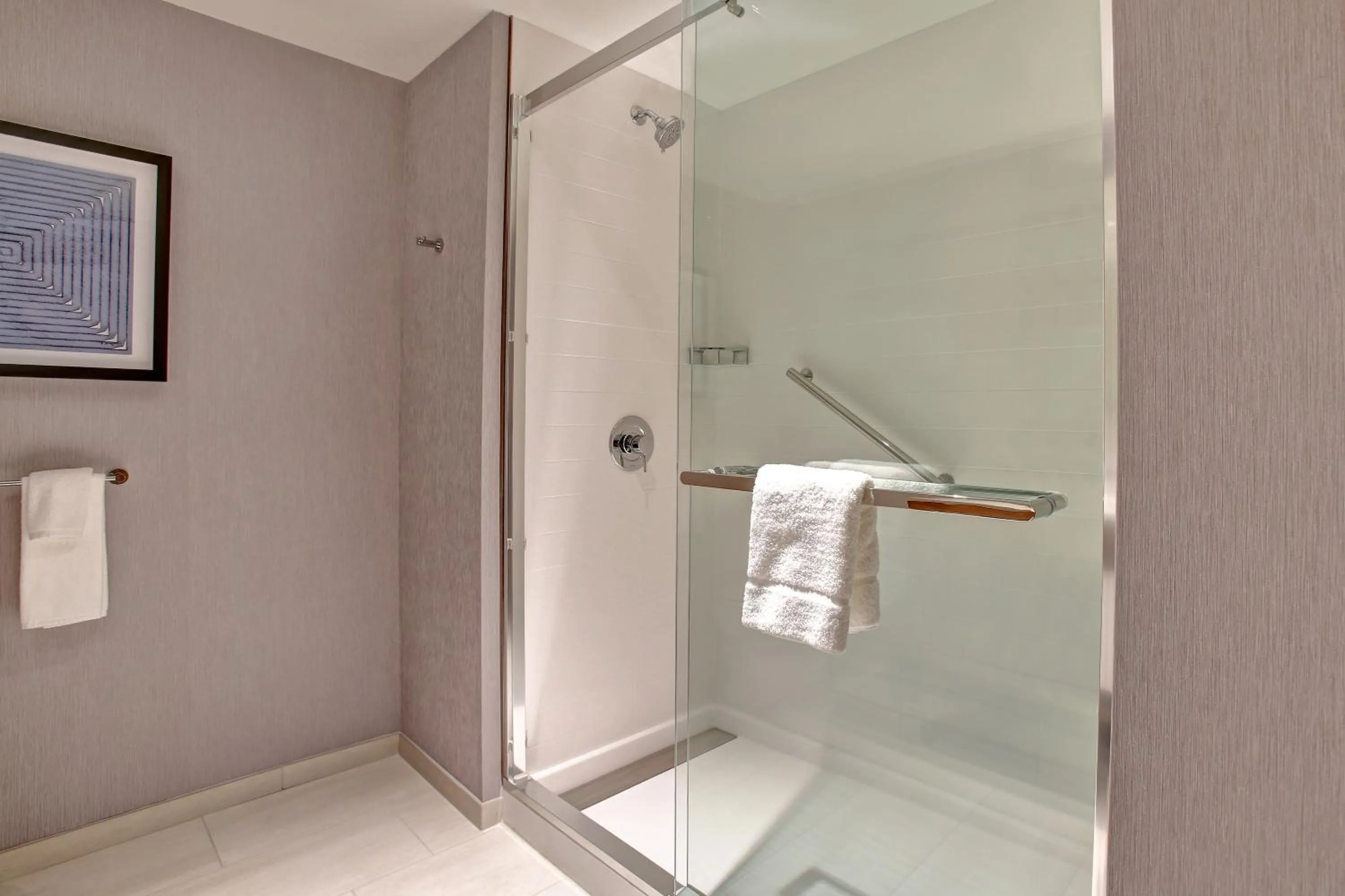 Shower in Hyatt Place at Wichita State University