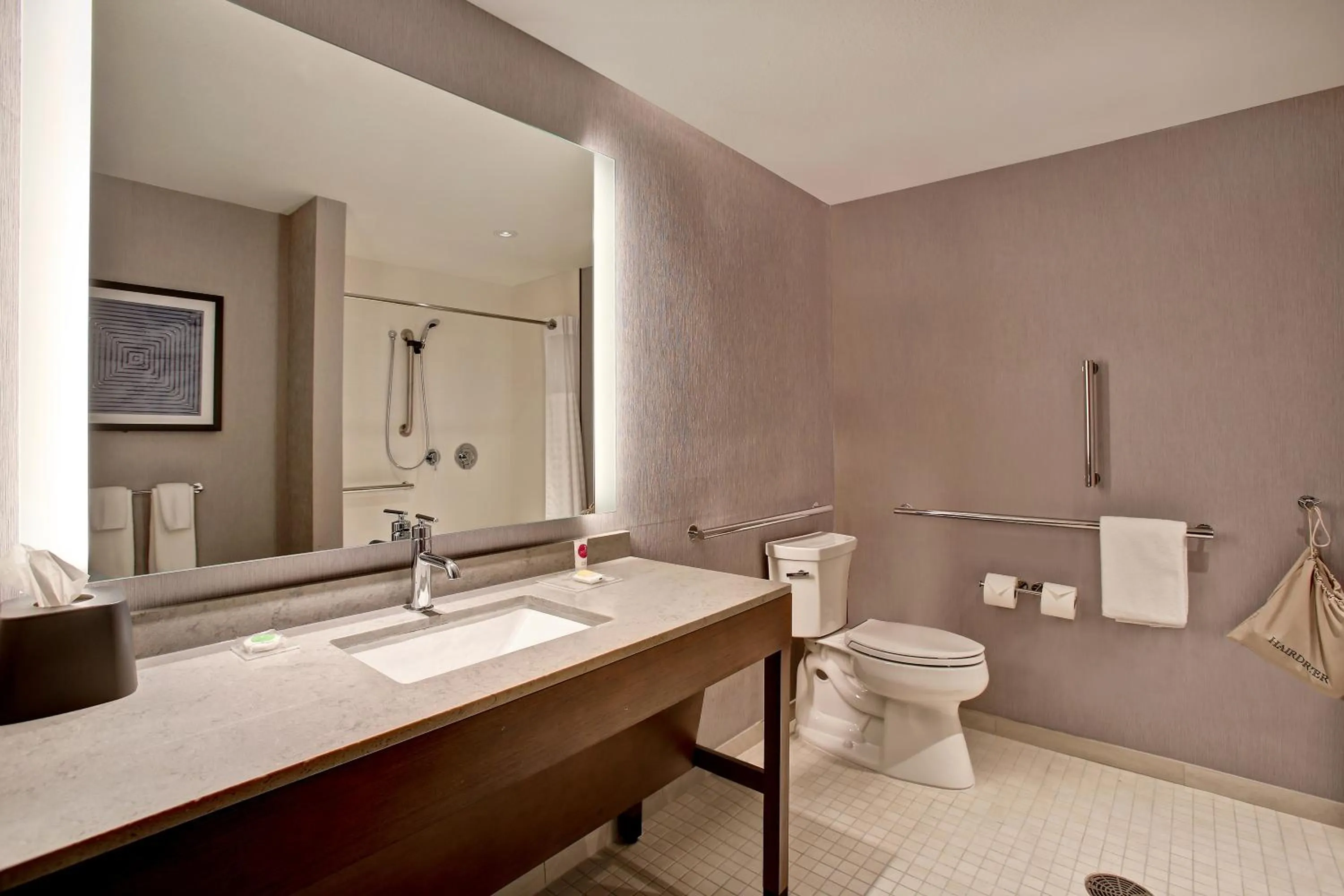 Toilet in Hyatt Place at Wichita State University