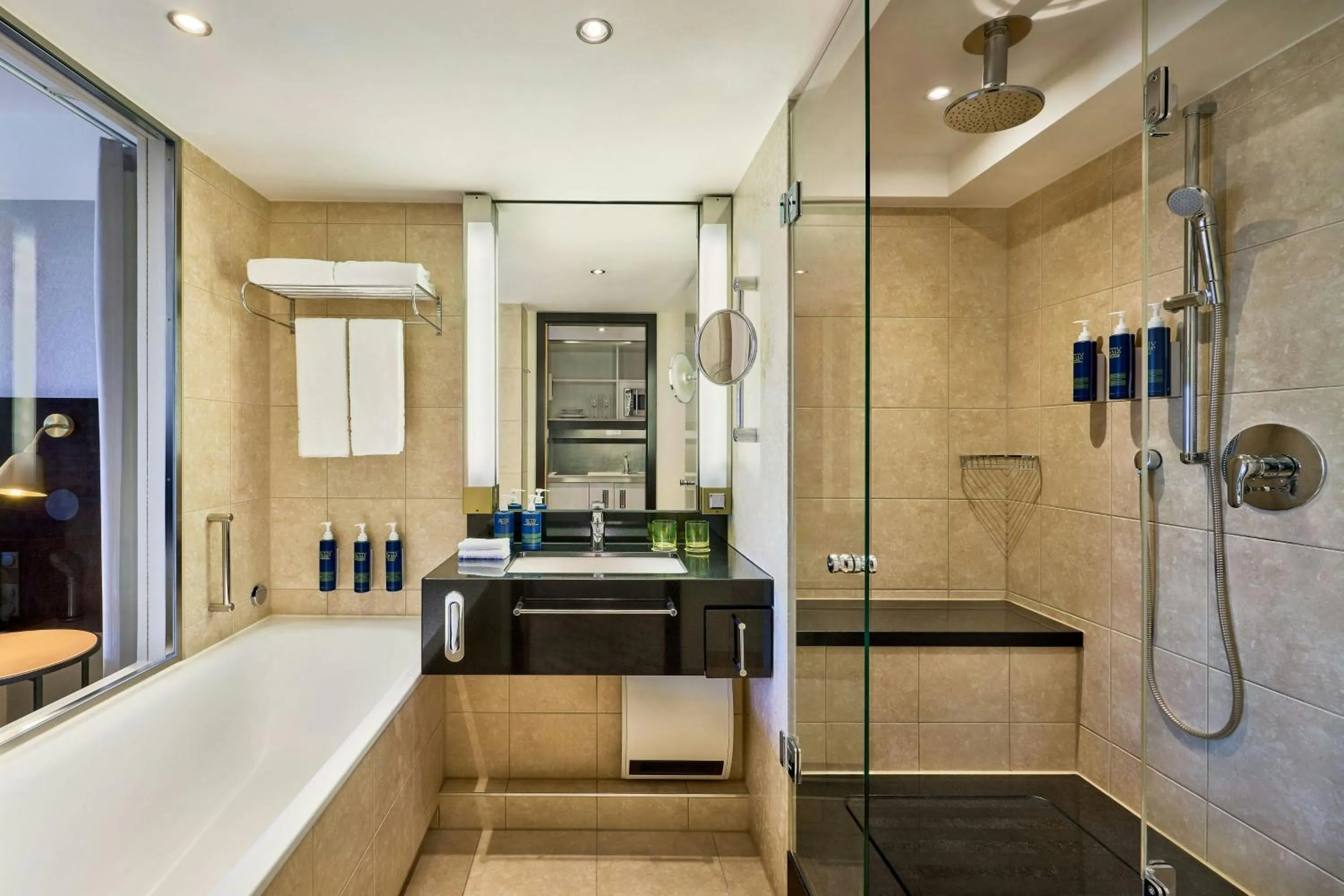 Bathroom in Four Points by Sheraton Munich Arabellapark